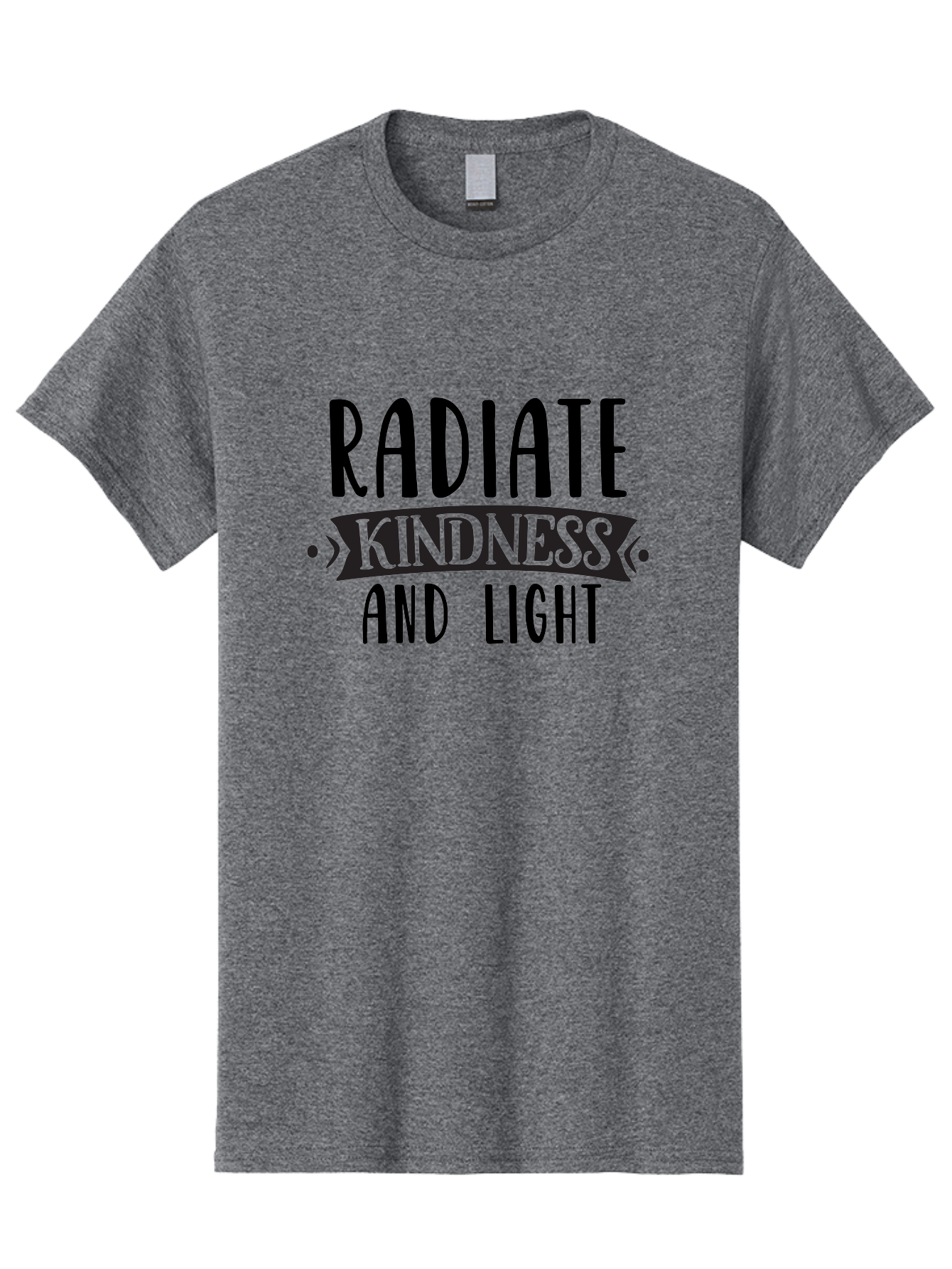 Radiate-Kindness-And-Light Men'S Graphic Tee, 100% Cotton, Comfortable Casual Summer Wear, Machine Washable, Inspirational Quote, Kindness Matters, Spread Love, Positive Affirmation, Motivational Phrase, Uplifting Message, Kindness And Light Aad472 7