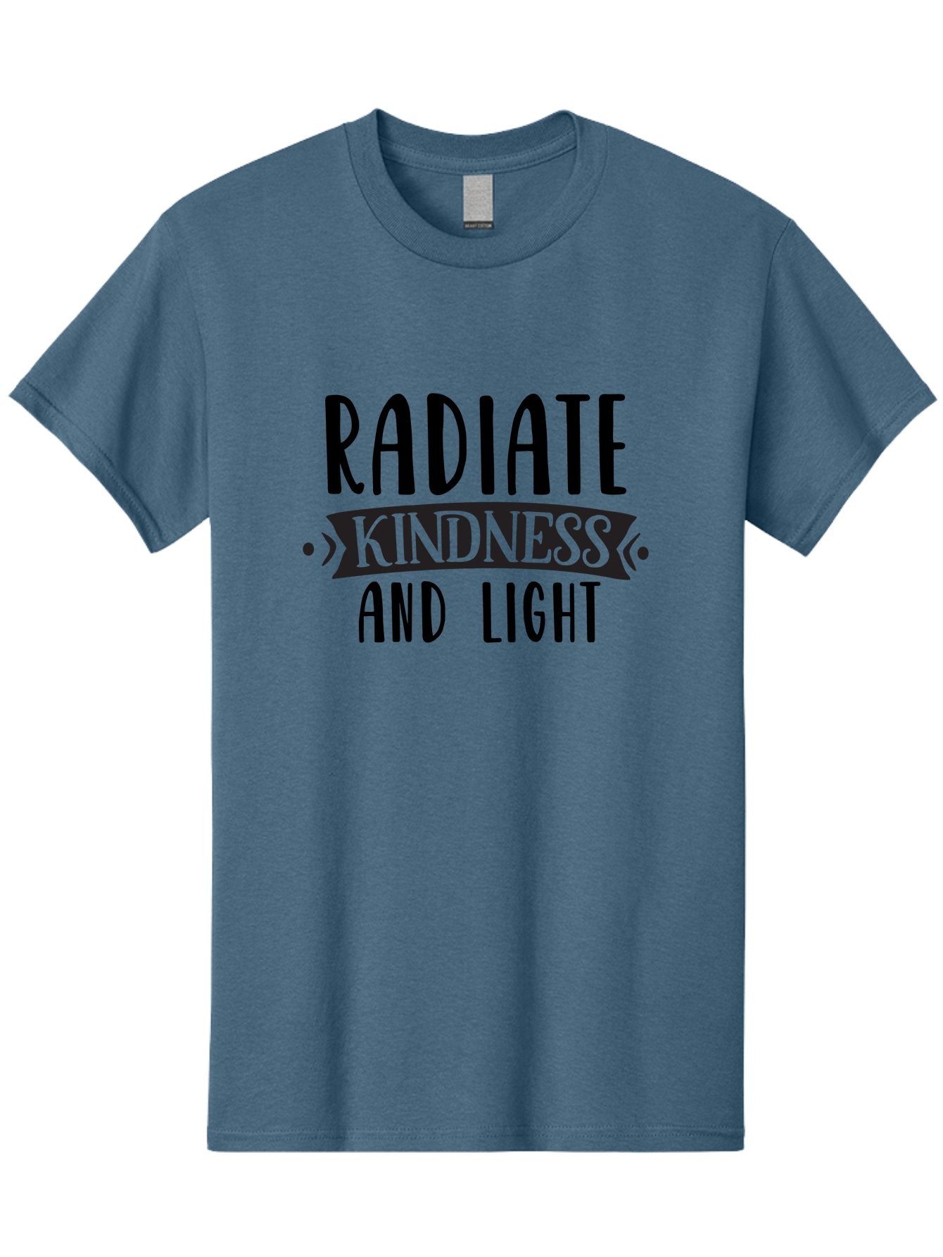 Radiate-Kindness-And-Light Men'S Graphic Tee, 100% Cotton, Comfortable Casual Summer Wear, Machine Washable, Inspirational Quote, Kindness Matters, Spread Love, Positive Affirmation, Motivational Phrase, Uplifting Message, Kindness And Light Aad472 15