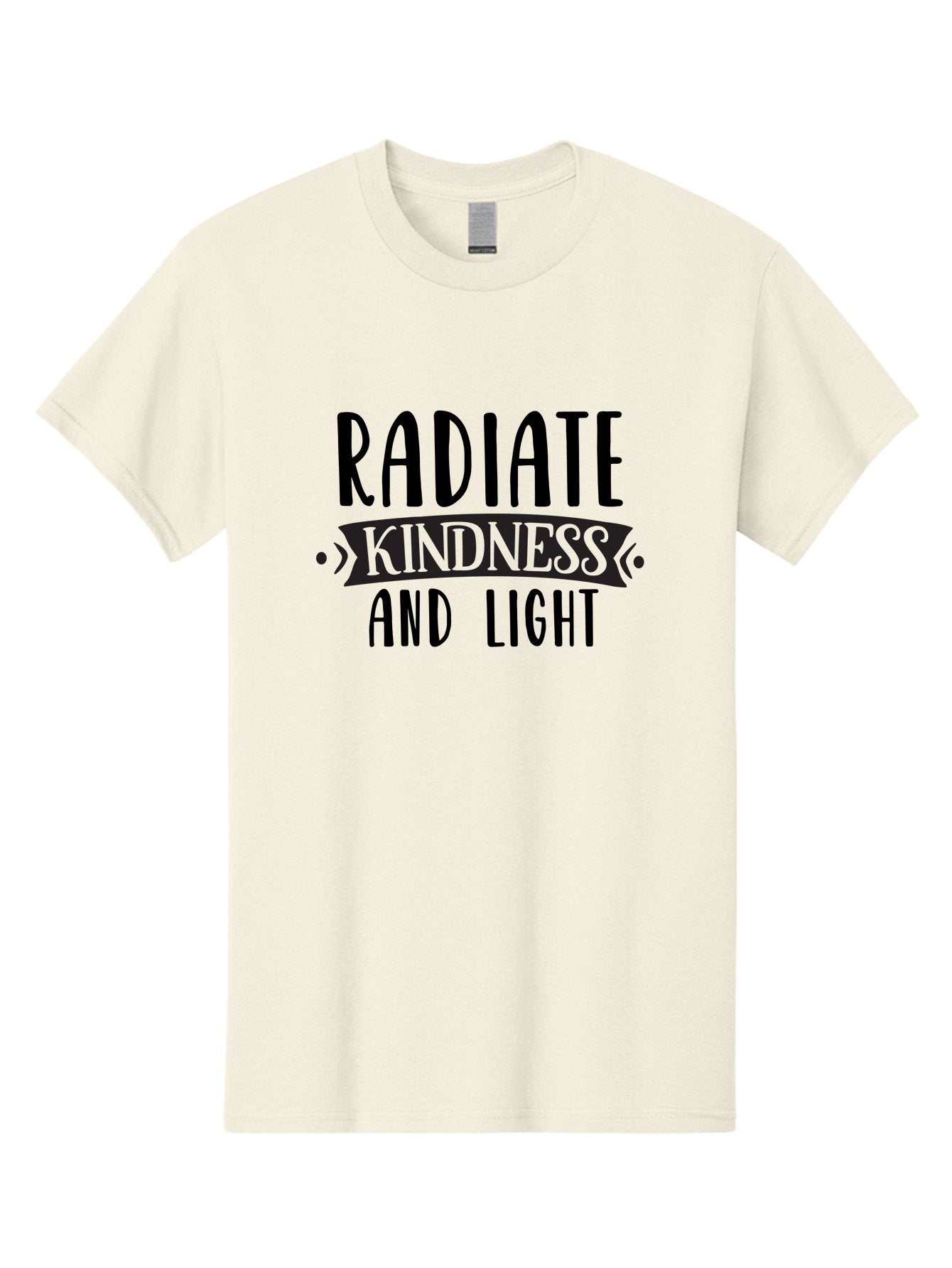 Radiate-Kindness-And-Light Men'S Graphic Tee, 100% Cotton, Comfortable Casual Summer Wear, Machine Washable, Inspirational Quote, Kindness Matters, Spread Love, Positive Affirmation, Motivational Phrase, Uplifting Message, Kindness And Light Aad472 4