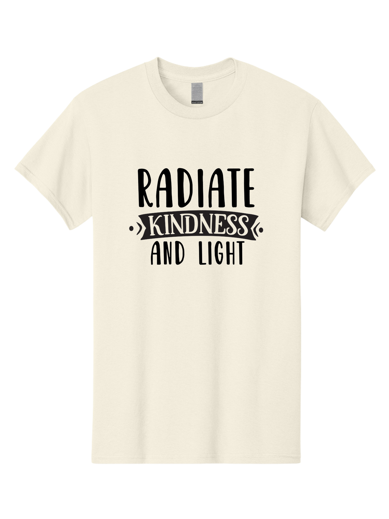 Radiate-Kindness-And-Light Men'S Graphic Tee, 100% Cotton, Comfortable Casual Summer Wear, Machine Washable, Inspirational Quote, Kindness Matters, Spread Love, Positive Affirmation, Motivational Phrase, Uplifting Message, Kindness And Light Aad472 23
