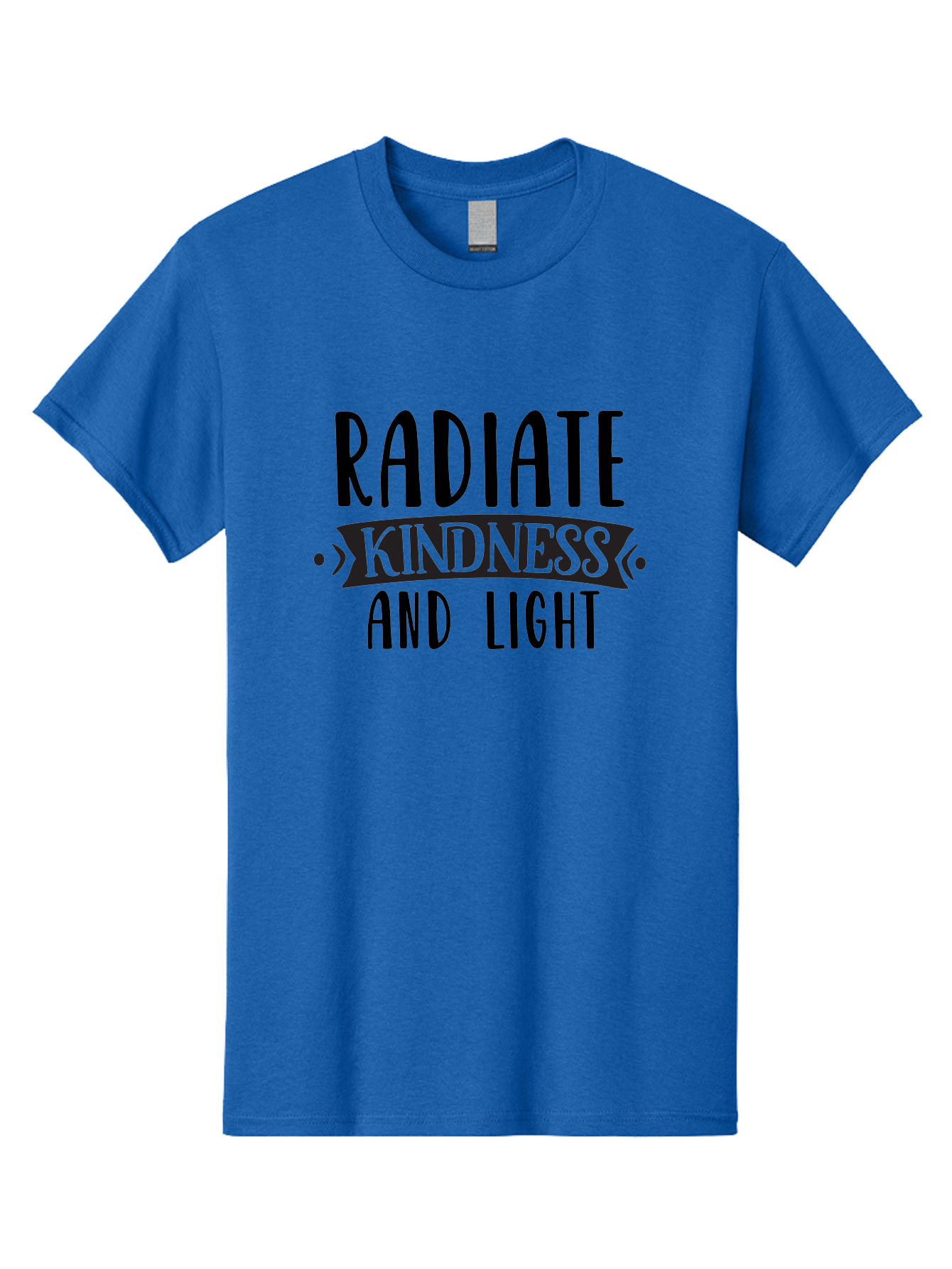 Radiate-Kindness-And-Light Men'S Graphic Tee, 100% Cotton, Comfortable Casual Summer Wear, Machine Washable, Inspirational Quote, Kindness Matters, Spread Love, Positive Affirmation, Motivational Phrase, Uplifting Message, Kindness And Light Aad472 3