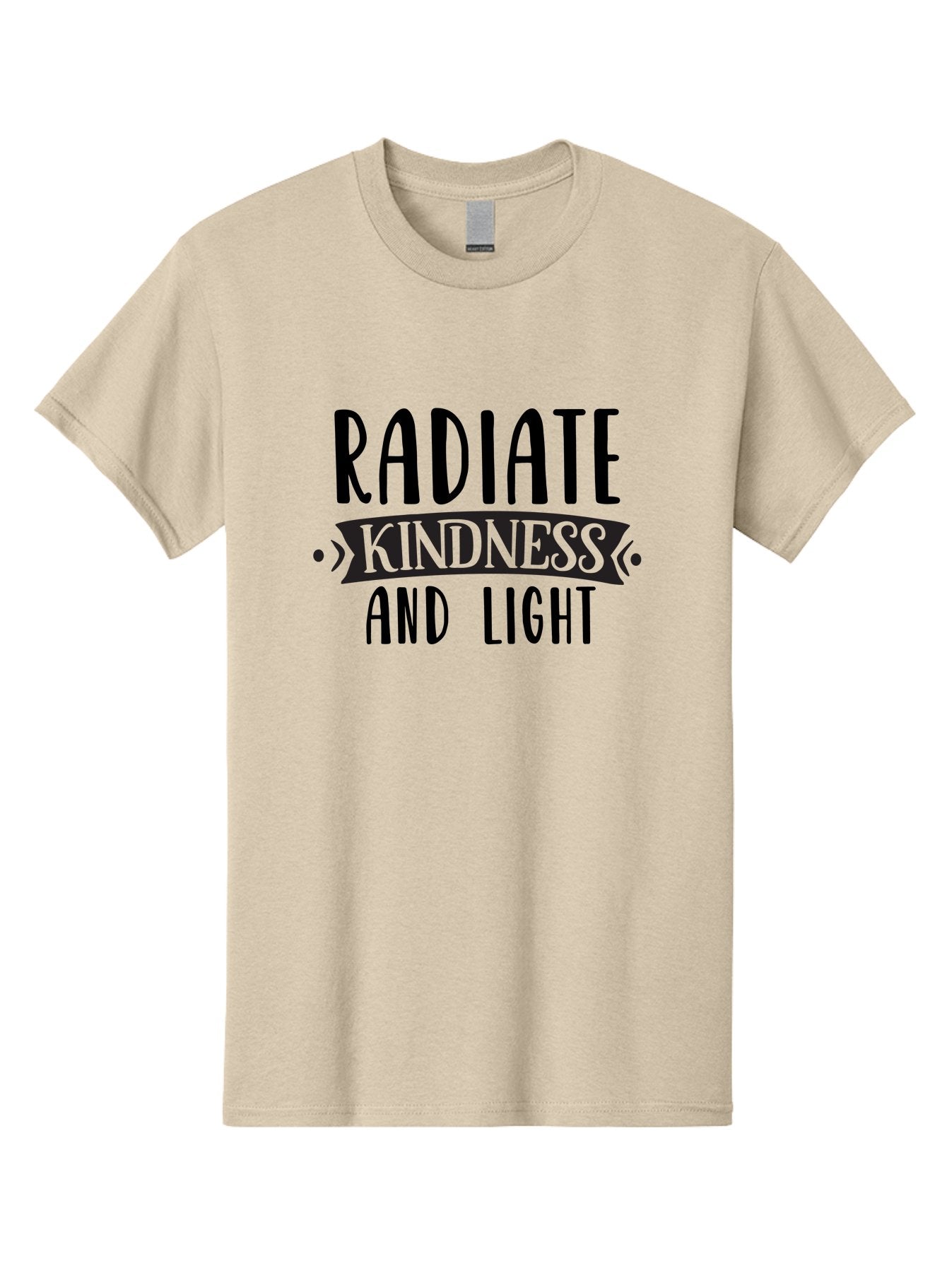 Radiate-Kindness-And-Light Men'S Graphic Tee, 100% Cotton, Comfortable Casual Summer Wear, Machine Washable, Inspirational Quote, Kindness Matters, Spread Love, Positive Affirmation, Motivational Phrase, Uplifting Message, Kindness And Light Aad472 8