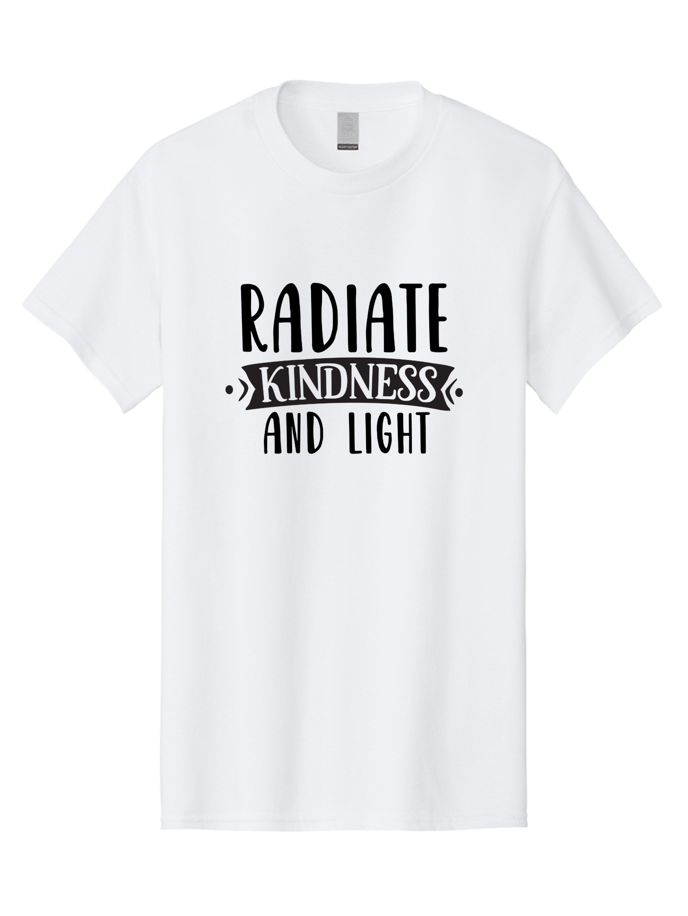 Radiate-Kindness-And-Light Men'S Graphic Tee, 100% Cotton, Comfortable Casual Summer Wear, Machine Washable, Inspirational Quote, Kindness Matters, Spread Love, Positive Affirmation, Motivational Phrase, Uplifting Message, Kindness And Light Aad472 21