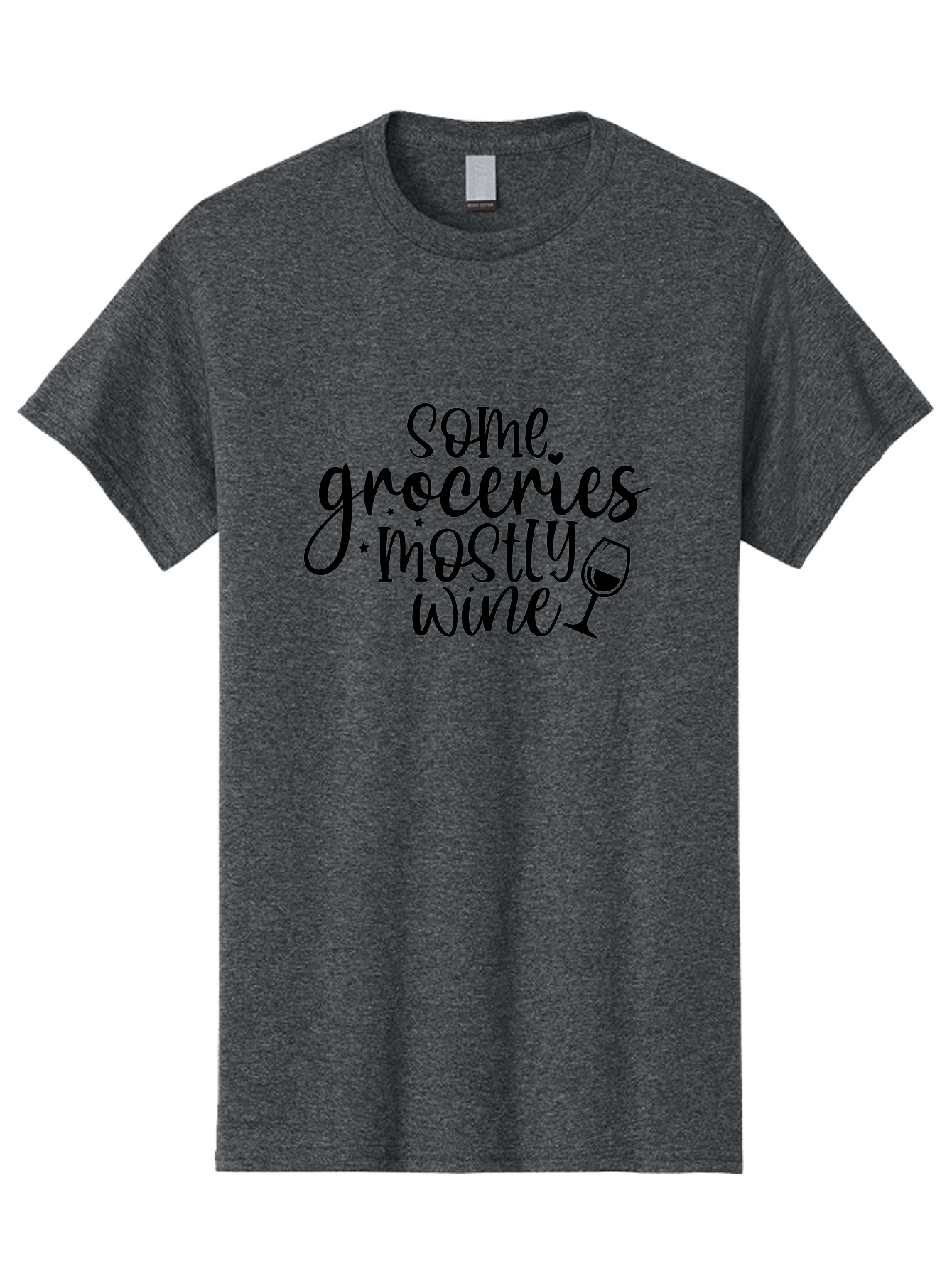 Some-Groceries-Mostly-Wine Men'S Graphic Tee, 100% Cotton, Comfortable Casual Summer Wear, Machine Washable, Wine Glass, Wine Lover Gift, Wine Quote, Funny Wine Saying, Wine Humor, Wine Lover Quote, Wine Saying Aad476 15