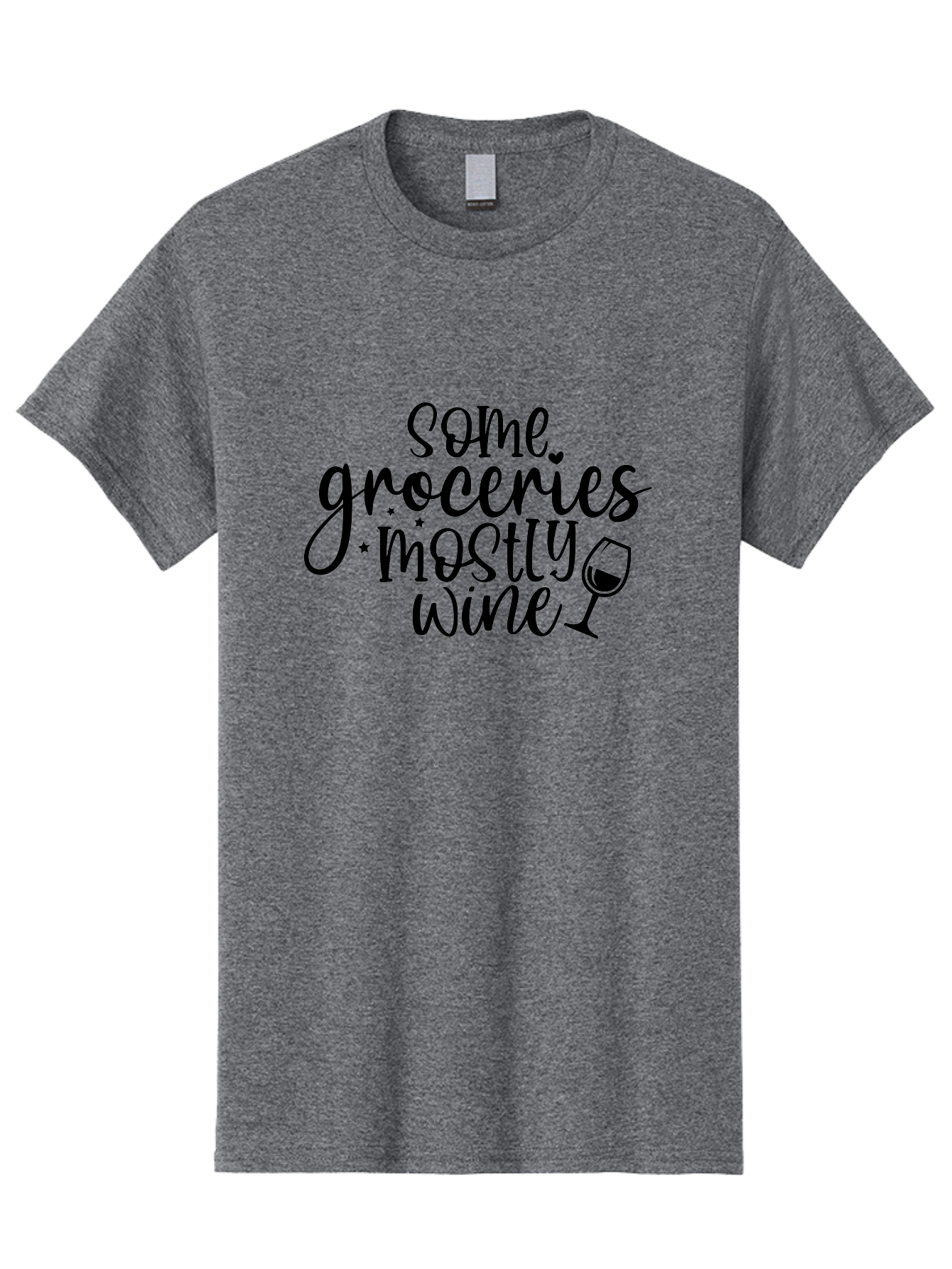 Some-Groceries-Mostly-Wine Men'S Graphic Tee, 100% Cotton, Comfortable Casual Summer Wear, Machine Washable, Wine Glass, Wine Lover Gift, Wine Quote, Funny Wine Saying, Wine Humor, Wine Lover Quote, Wine Saying Aad476 27