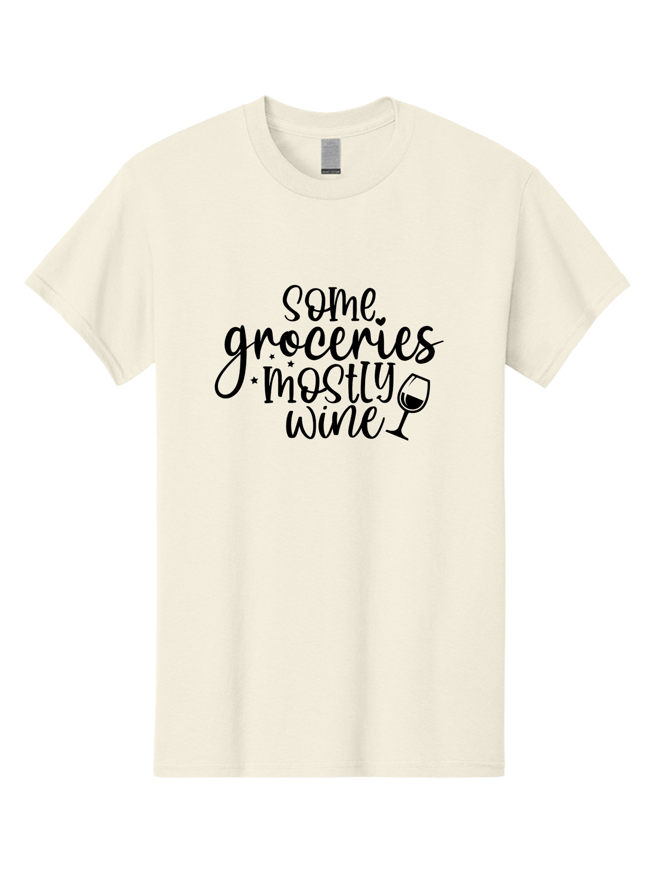 Some-Groceries-Mostly-Wine Men'S Graphic Tee, 100% Cotton, Comfortable Casual Summer Wear, Machine Washable, Wine Glass, Wine Lover Gift, Wine Quote, Funny Wine Saying, Wine Humor, Wine Lover Quote, Wine Saying Aad476 3