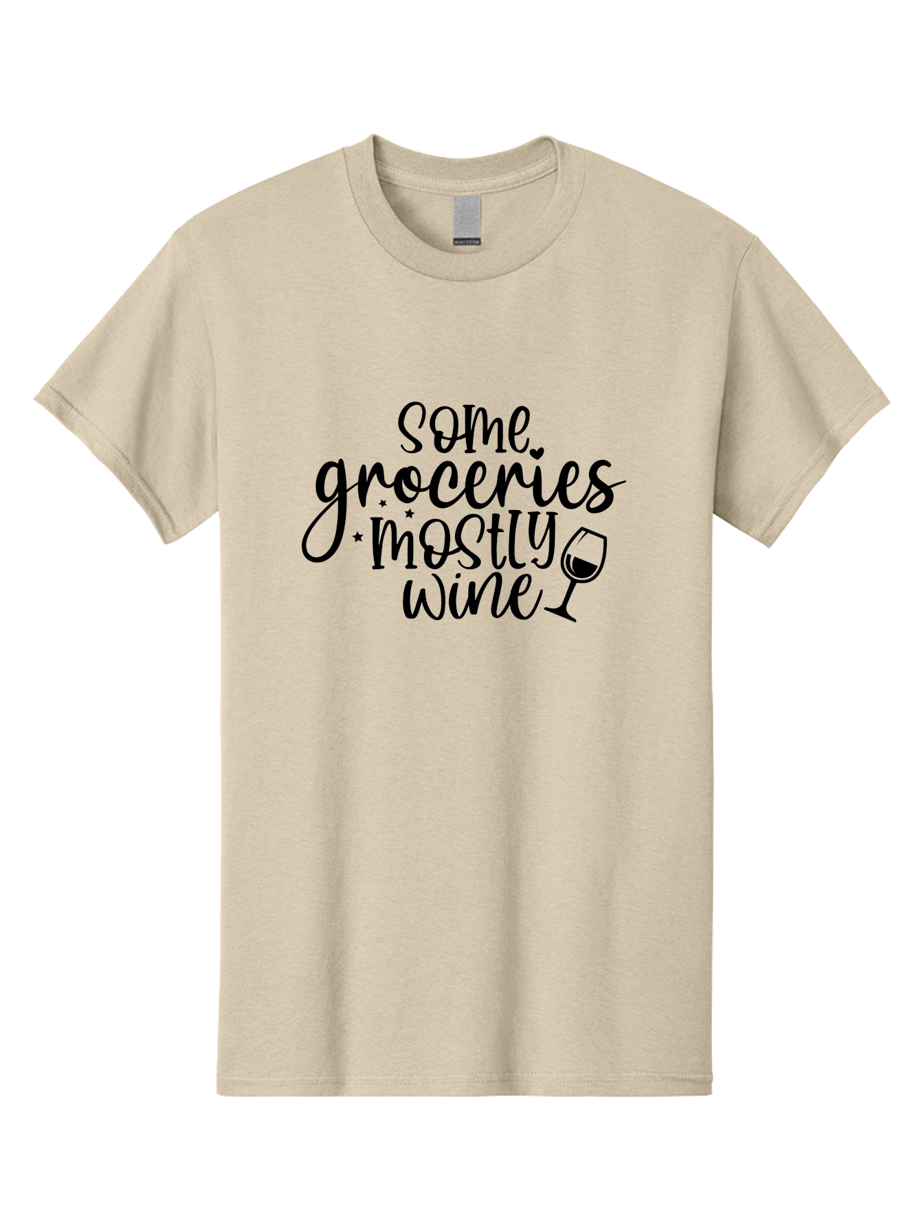 Some-Groceries-Mostly-Wine Men'S Graphic Tee, 100% Cotton, Comfortable Casual Summer Wear, Machine Washable, Wine Glass, Wine Lover Gift, Wine Quote, Funny Wine Saying, Wine Humor, Wine Lover Quote, Wine Saying Aad476 23