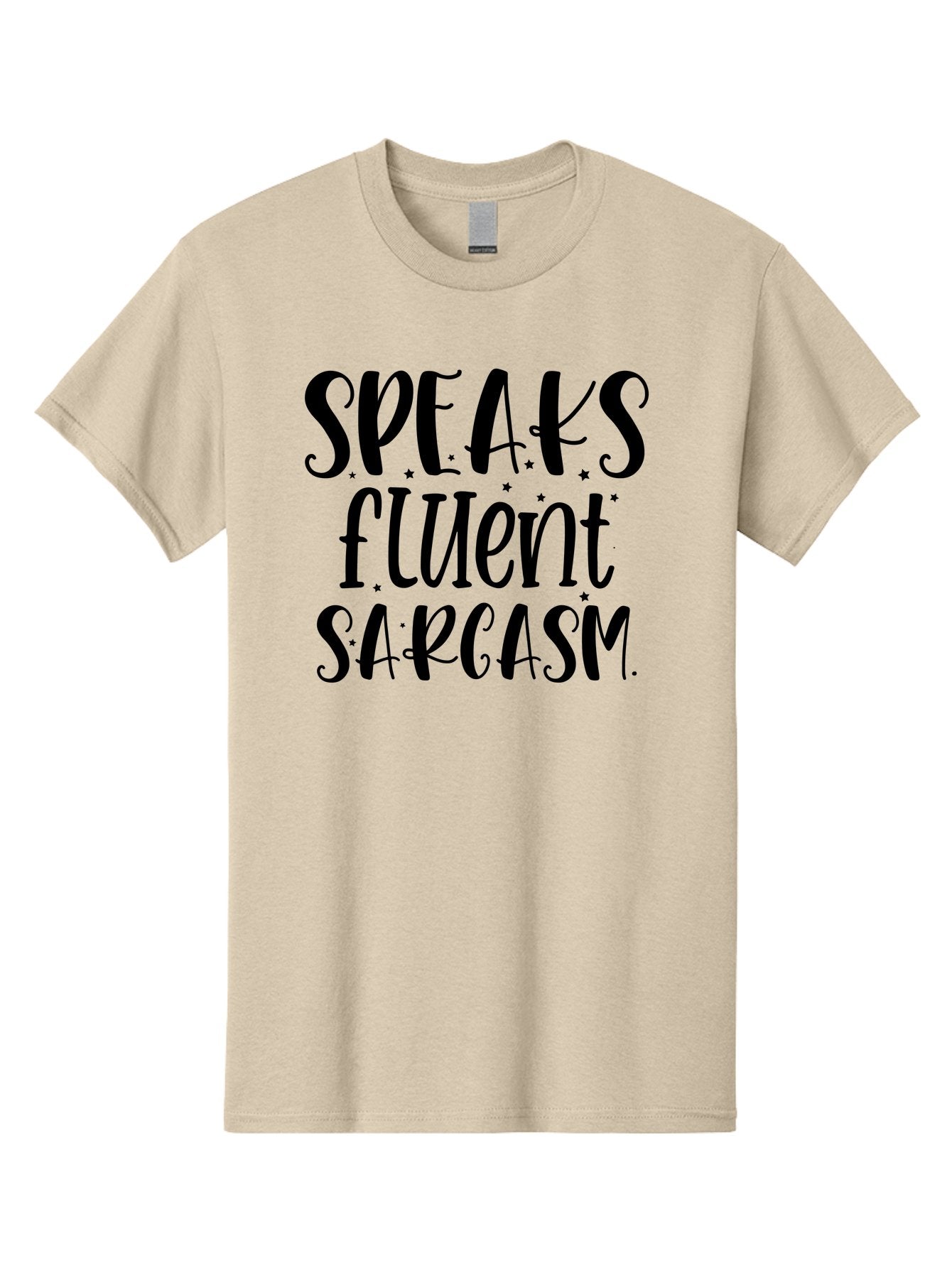 Speaks-Fluent-Sarcasm Men'S Graphic Tee, 100% Cotton, Comfortable Casual Summer Wear, Machine Washable, Sarcastic Quotes, Funny Sayings, Witty Humor, Playful Typography, Quirky Designs, Humorous Graphics, Sassy Phrases, Creative Fonts, Aad479 12