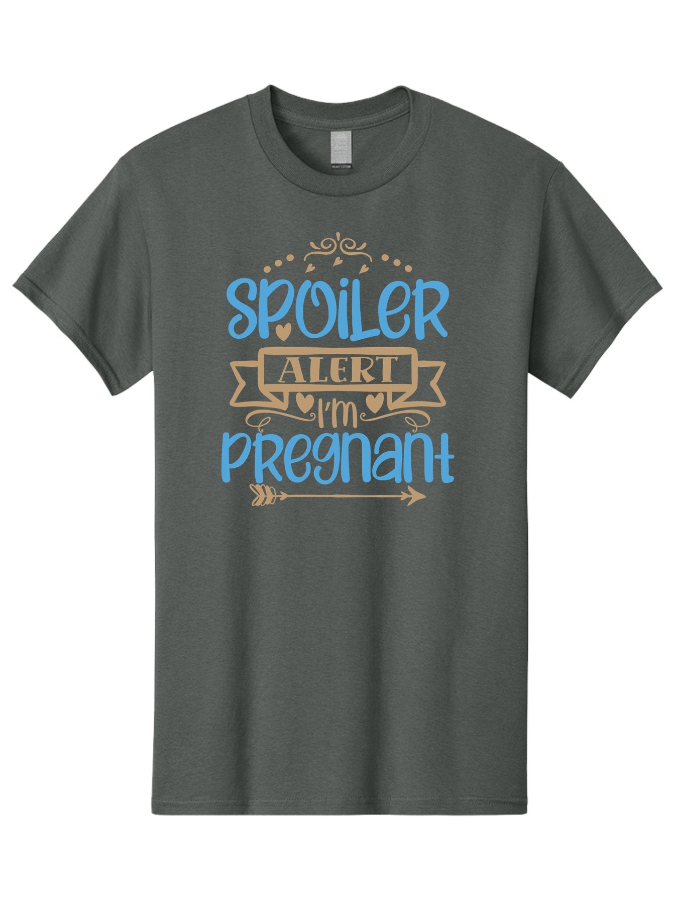 Spoiler-Alert-I-M-Pregnant Men'S Graphic Tee, 100% Cotton, Comfortable Casual Summer Wear, Machine Washable, Pregnancy Announcement, Baby Reveal, Spoiler Alert, Expecting Mother, Pregnancy News, Baby On Board, New Mom Aad480 12
