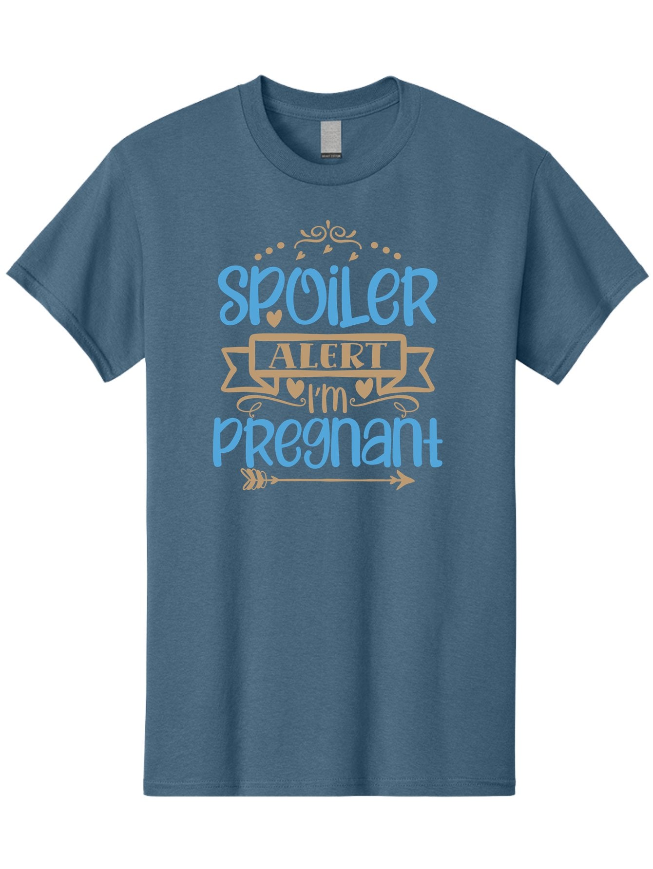Spoiler-Alert-I-M-Pregnant Men'S Graphic Tee, 100% Cotton, Comfortable Casual Summer Wear, Machine Washable, Pregnancy Announcement, Baby Reveal, Spoiler Alert, Expecting Mother, Pregnancy News, Baby On Board, New Mom Aad480 13
