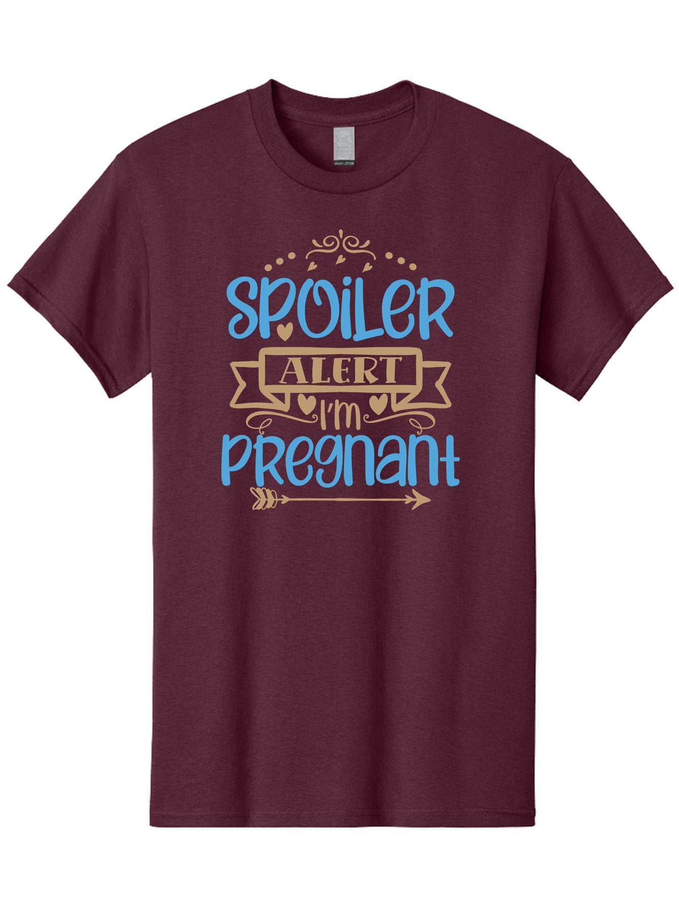 Spoiler-Alert-I-M-Pregnant Men'S Graphic Tee, 100% Cotton, Comfortable Casual Summer Wear, Machine Washable, Pregnancy Announcement, Baby Reveal, Spoiler Alert, Expecting Mother, Pregnancy News, Baby On Board, New Mom Aad480 10