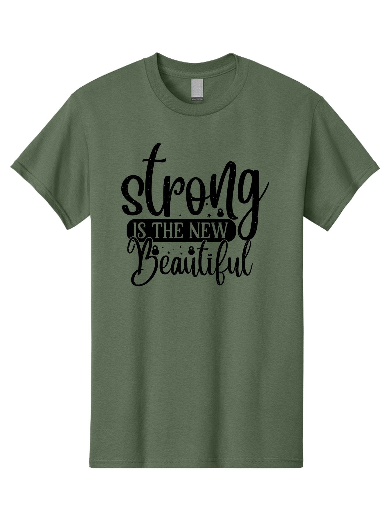 Strong-Is-The-New-Beautiful Men'S Graphic Tee, 100% Cotton, Comfortable Casual Summer Wear, Machine Washable, Motivational Quote, Inspirational Words, Strong Is The New Beautiful, Female Empowerment, Fitness Motivation, Positive Affirmation, Aad483 6