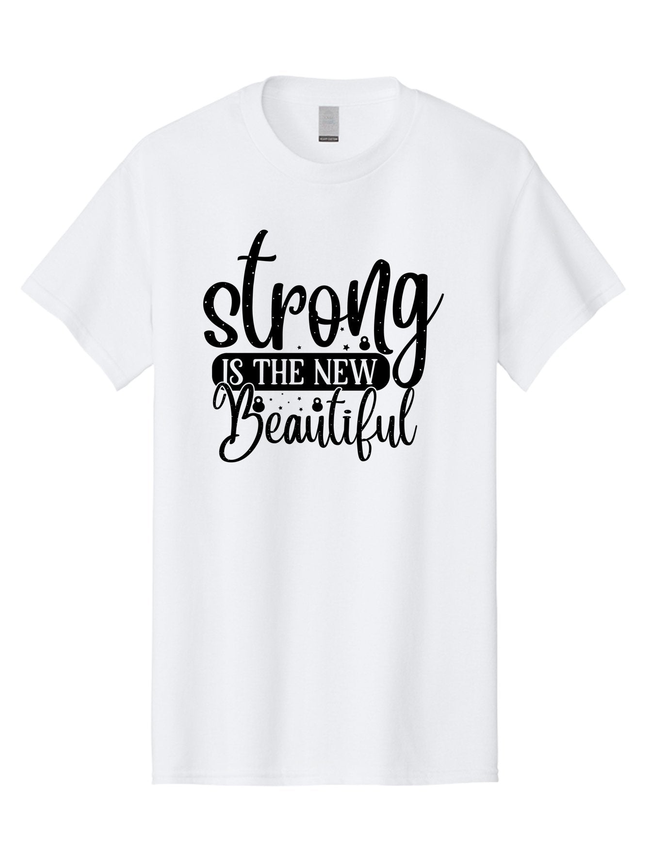 Strong-Is-The-New-Beautiful Men'S Graphic Tee, 100% Cotton, Comfortable Casual Summer Wear, Machine Washable, Motivational Quote, Inspirational Words, Strong Is The New Beautiful, Female Empowerment, Fitness Motivation, Positive Affirmation, Aad483 4