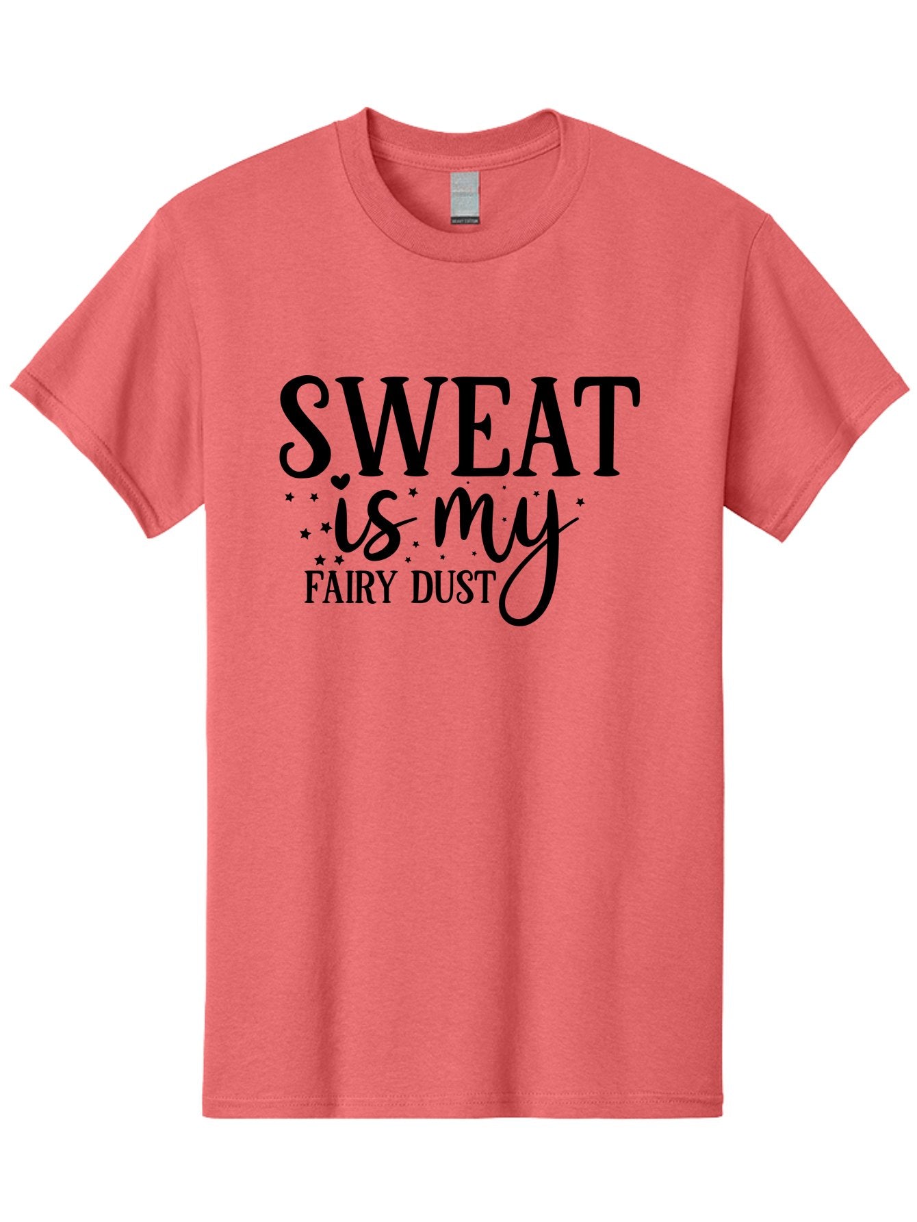 Sweat-Is-My-Fairy-Dust Men'S Graphic Tee, 100% Cotton, Comfortable Casual Summer Wear, Machine Washable, Funny Fitness Quote, Motivational Phrase, Workout Inspiration, Sweat Is My Fairy Dust, Fitness Humor, Gym Motivation, Aad488