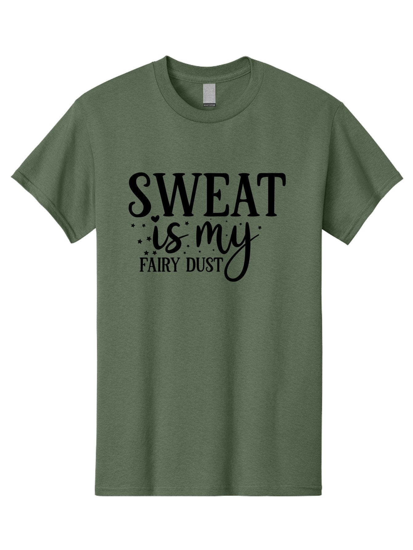 Sweat-Is-My-Fairy-Dust Men'S Graphic Tee, 100% Cotton, Comfortable Casual Summer Wear, Machine Washable, Funny Fitness Quote, Motivational Phrase, Workout Inspiration, Sweat Is My Fairy Dust, Fitness Humor, Gym Motivation, Aad488 14