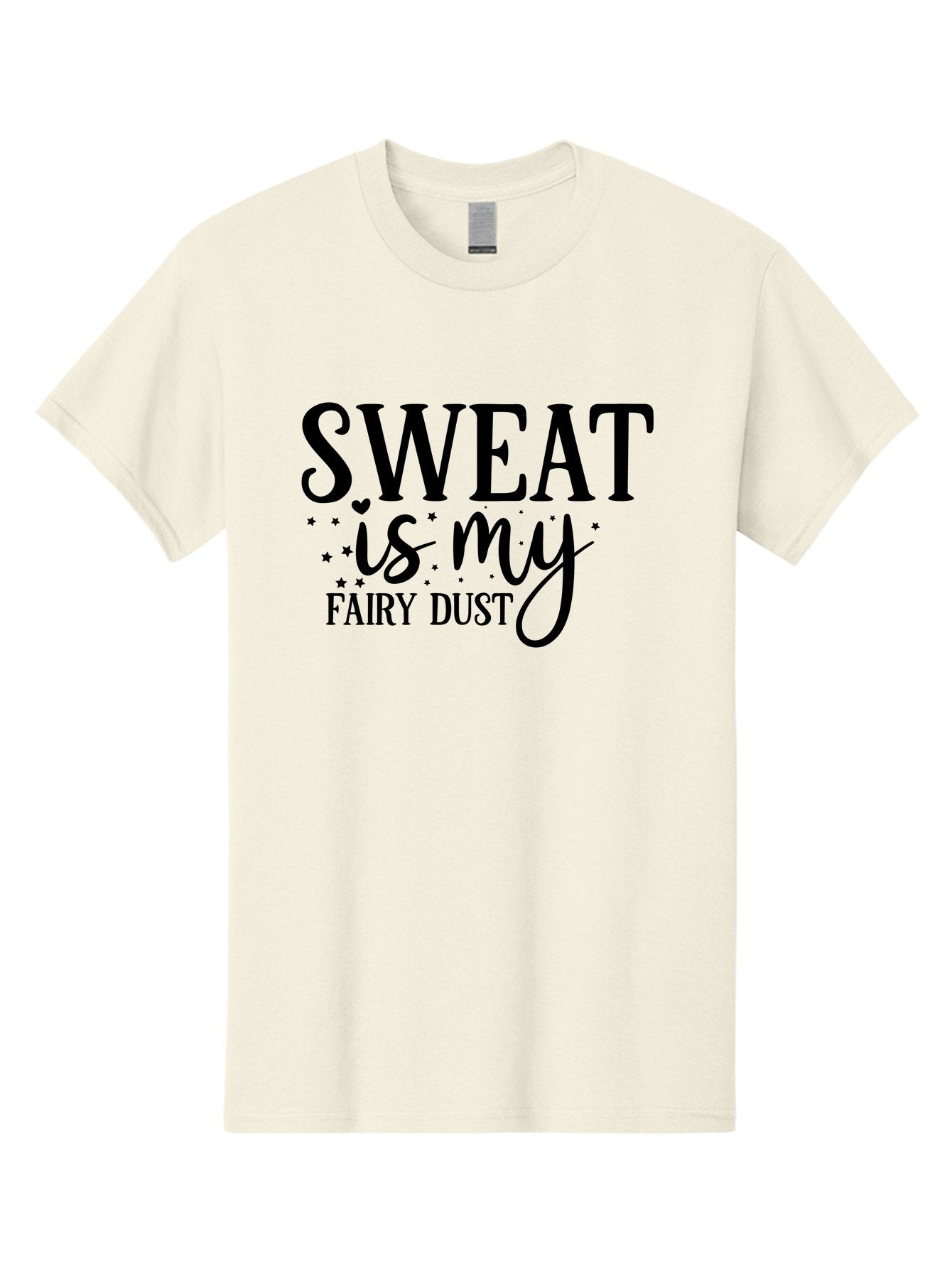 Sweat-Is-My-Fairy-Dust Men'S Graphic Tee, 100% Cotton, Comfortable Casual Summer Wear, Machine Washable, Funny Fitness Quote, Motivational Phrase, Workout Inspiration, Sweat Is My Fairy Dust, Fitness Humor, Gym Motivation, Aad488 8
