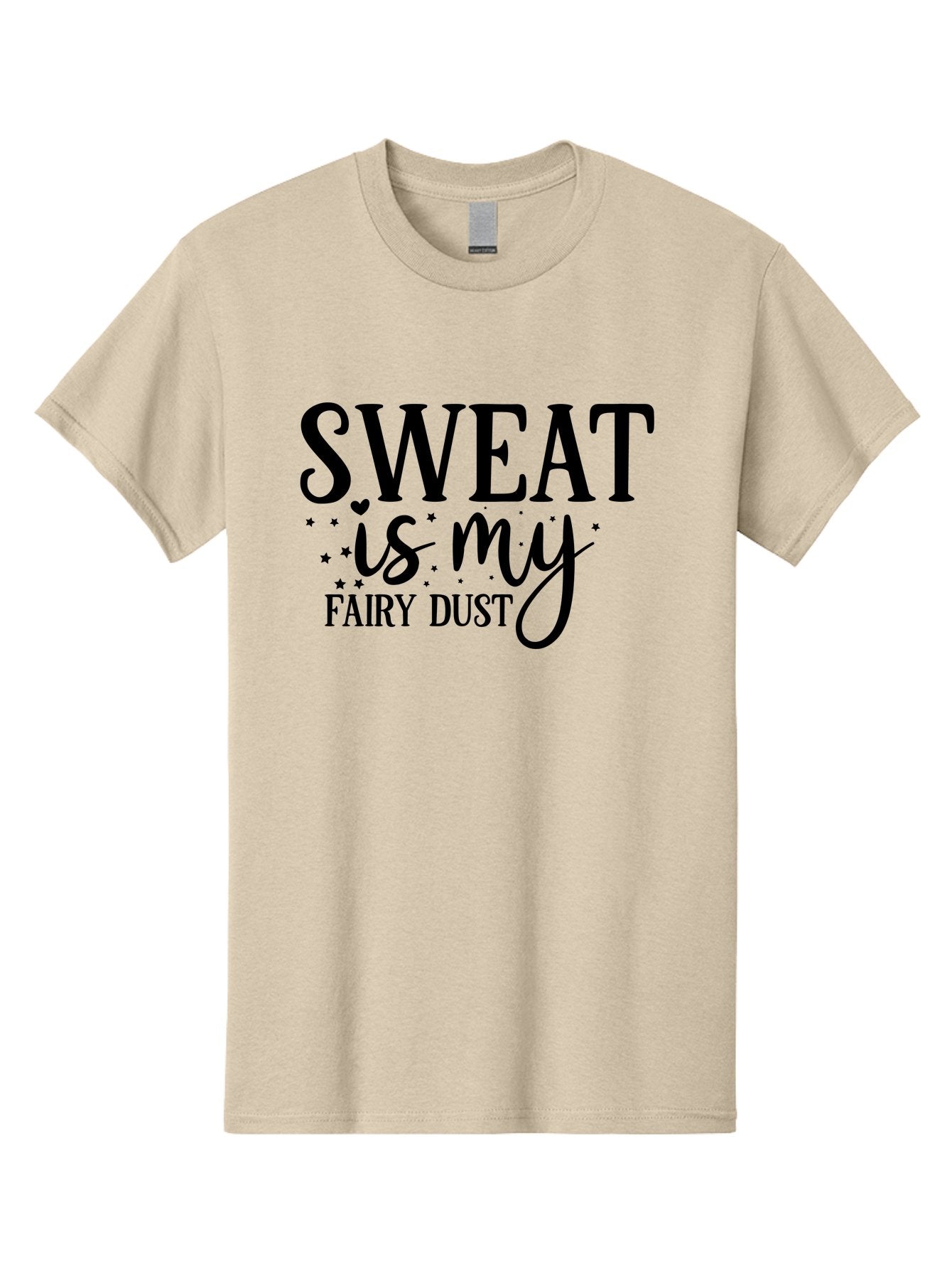 Sweat-Is-My-Fairy-Dust Men'S Graphic Tee, 100% Cotton, Comfortable Casual Summer Wear, Machine Washable, Funny Fitness Quote, Motivational Phrase, Workout Inspiration, Sweat Is My Fairy Dust, Fitness Humor, Gym Motivation, Aad488 10
