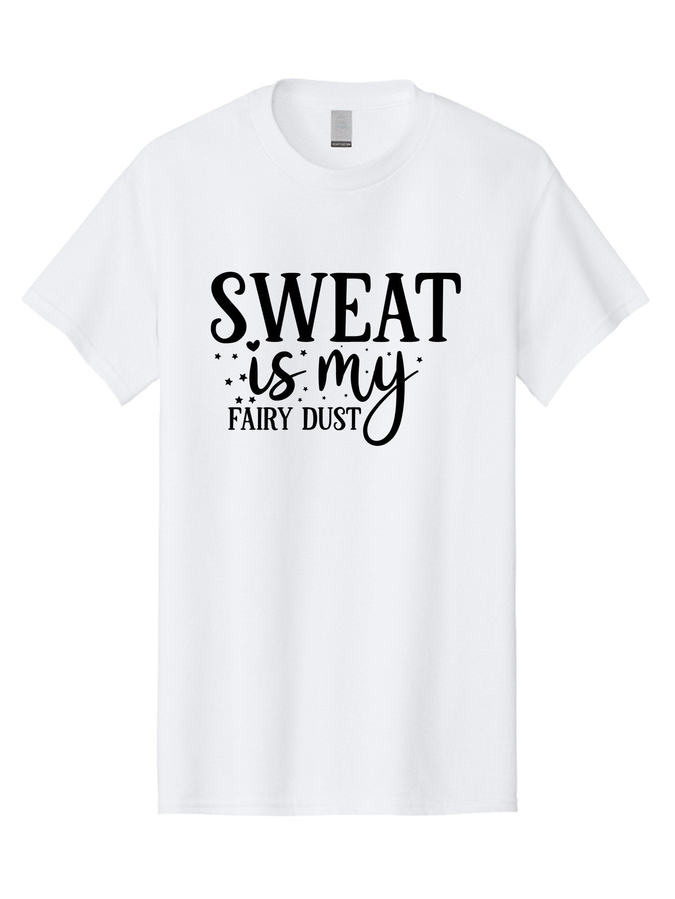 Sweat-Is-My-Fairy-Dust Men'S Graphic Tee, 100% Cotton, Comfortable Casual Summer Wear, Machine Washable, Funny Fitness Quote, Motivational Phrase, Workout Inspiration, Sweat Is My Fairy Dust, Fitness Humor, Gym Motivation, Aad488 7