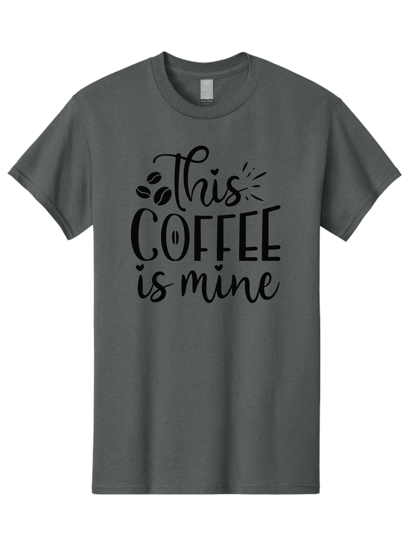 This-Coffee-Is-Mine Men'S Graphic Tee, 100% Cotton, Comfortable Casual Summer Wear, Machine Washable, Coffee Quote, Coffee Lover, Coffee Beans, Morning Coffee, Coffee Humor, Caffeine Fix, Coffee Obsession Aad492 21