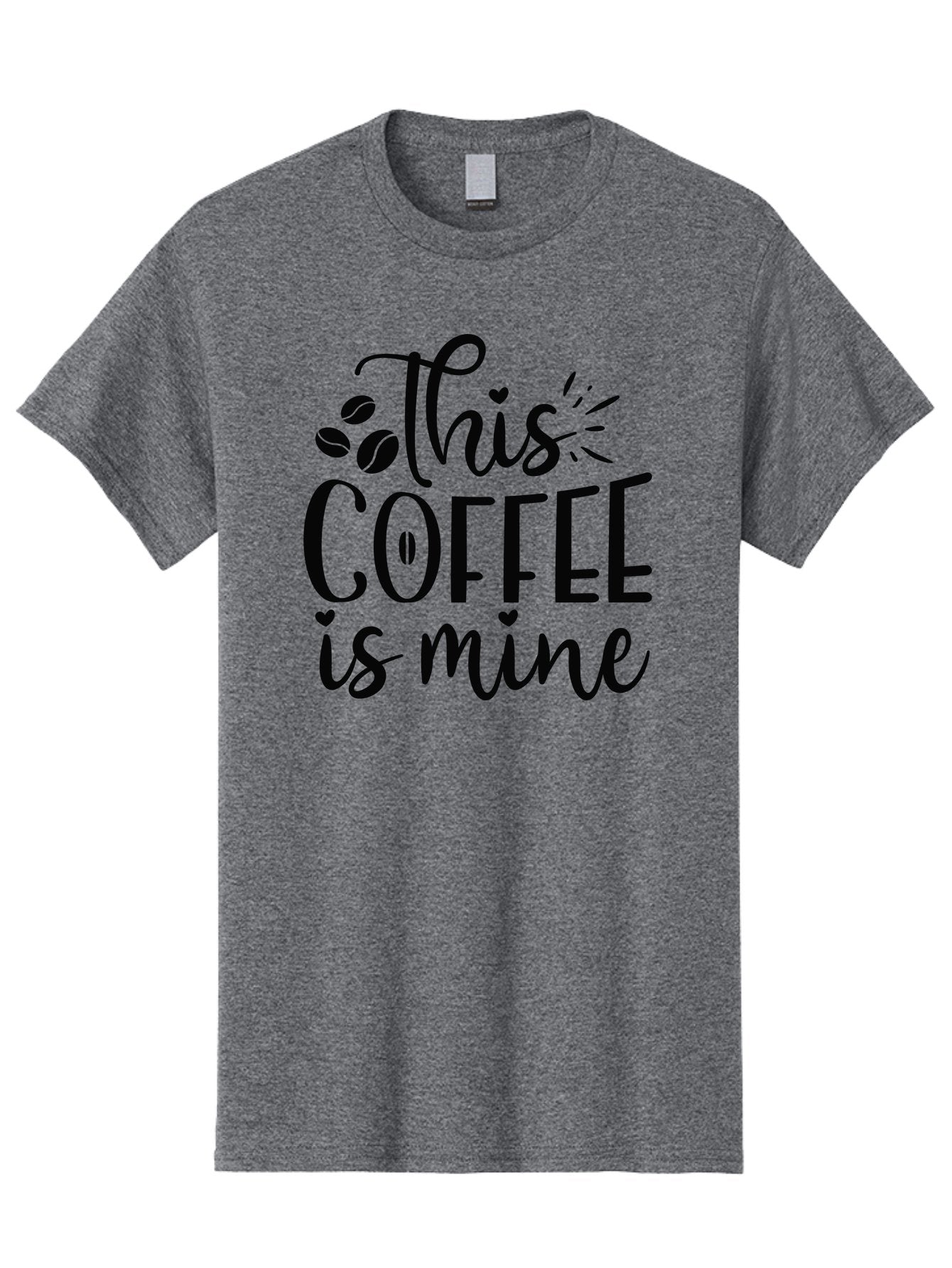 This-Coffee-Is-Mine Men'S Graphic Tee, 100% Cotton, Comfortable Casual Summer Wear, Machine Washable, Coffee Quote, Coffee Lover, Coffee Beans, Morning Coffee, Coffee Humor, Caffeine Fix, Coffee Obsession Aad492 9