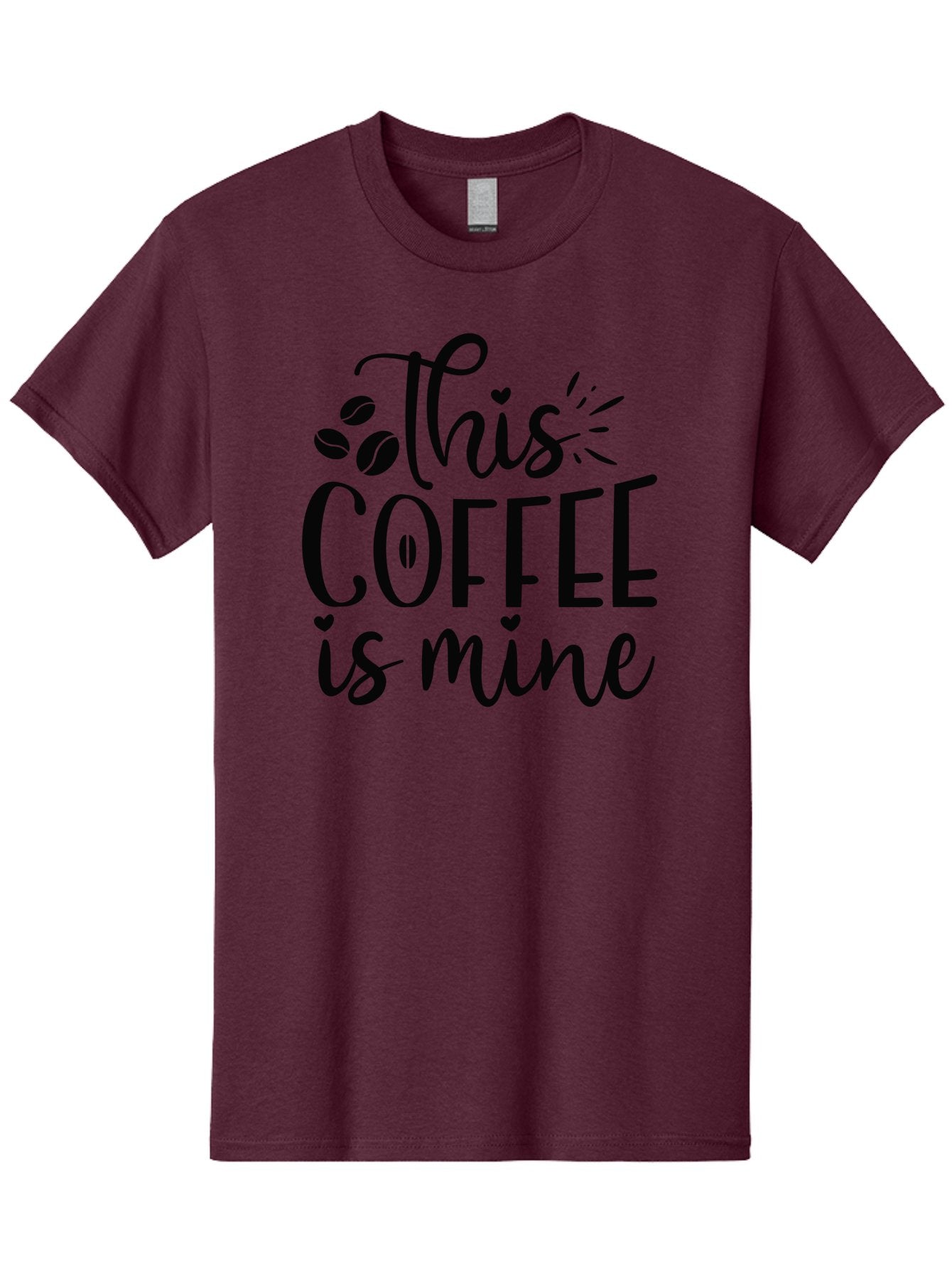This-Coffee-Is-Mine Men'S Graphic Tee, 100% Cotton, Comfortable Casual Summer Wear, Machine Washable, Coffee Quote, Coffee Lover, Coffee Beans, Morning Coffee, Coffee Humor, Caffeine Fix, Coffee Obsession Aad492 12