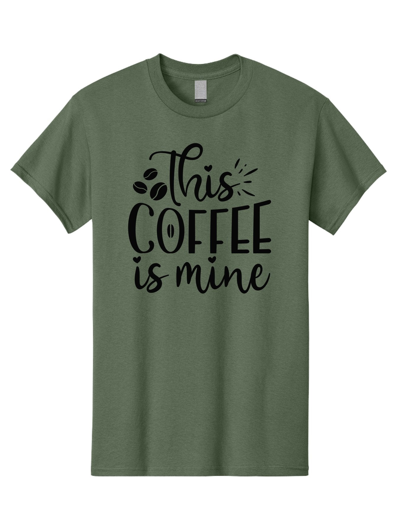 This-Coffee-Is-Mine Men'S Graphic Tee, 100% Cotton, Comfortable Casual Summer Wear, Machine Washable, Coffee Quote, Coffee Lover, Coffee Beans, Morning Coffee, Coffee Humor, Caffeine Fix, Coffee Obsession Aad492 15