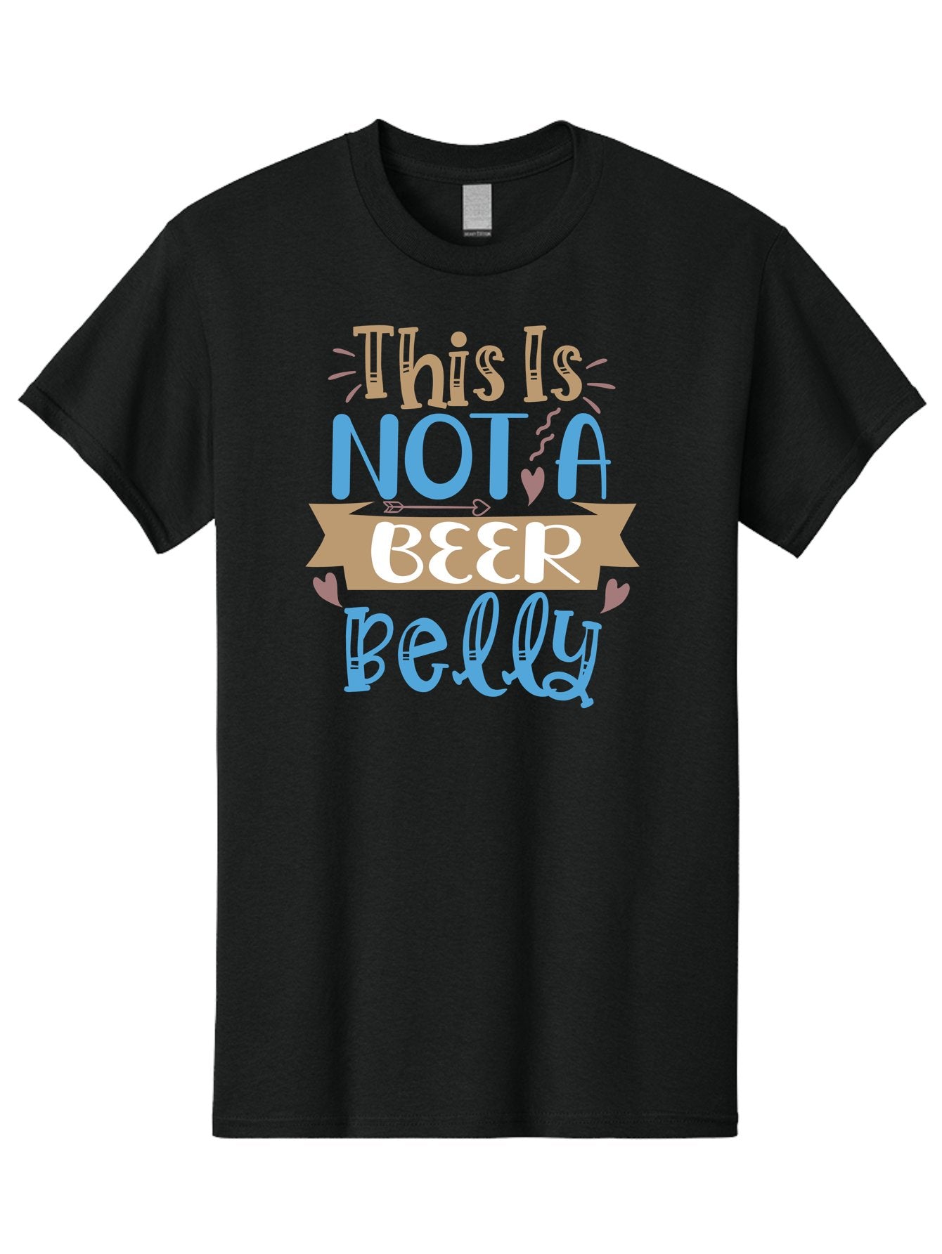 This-Is-Not-A-Beer-Belly Men'S Graphic Tee, 100% Cotton, Comfortable Casual Summer Wear, Machine Washable, Funny Quote, Humorous Saying, Beer Belly Humor, Witty Phrase, Playful Text, Entertaining Graphic, Quirky Design, Clever Saying, Aad493 4