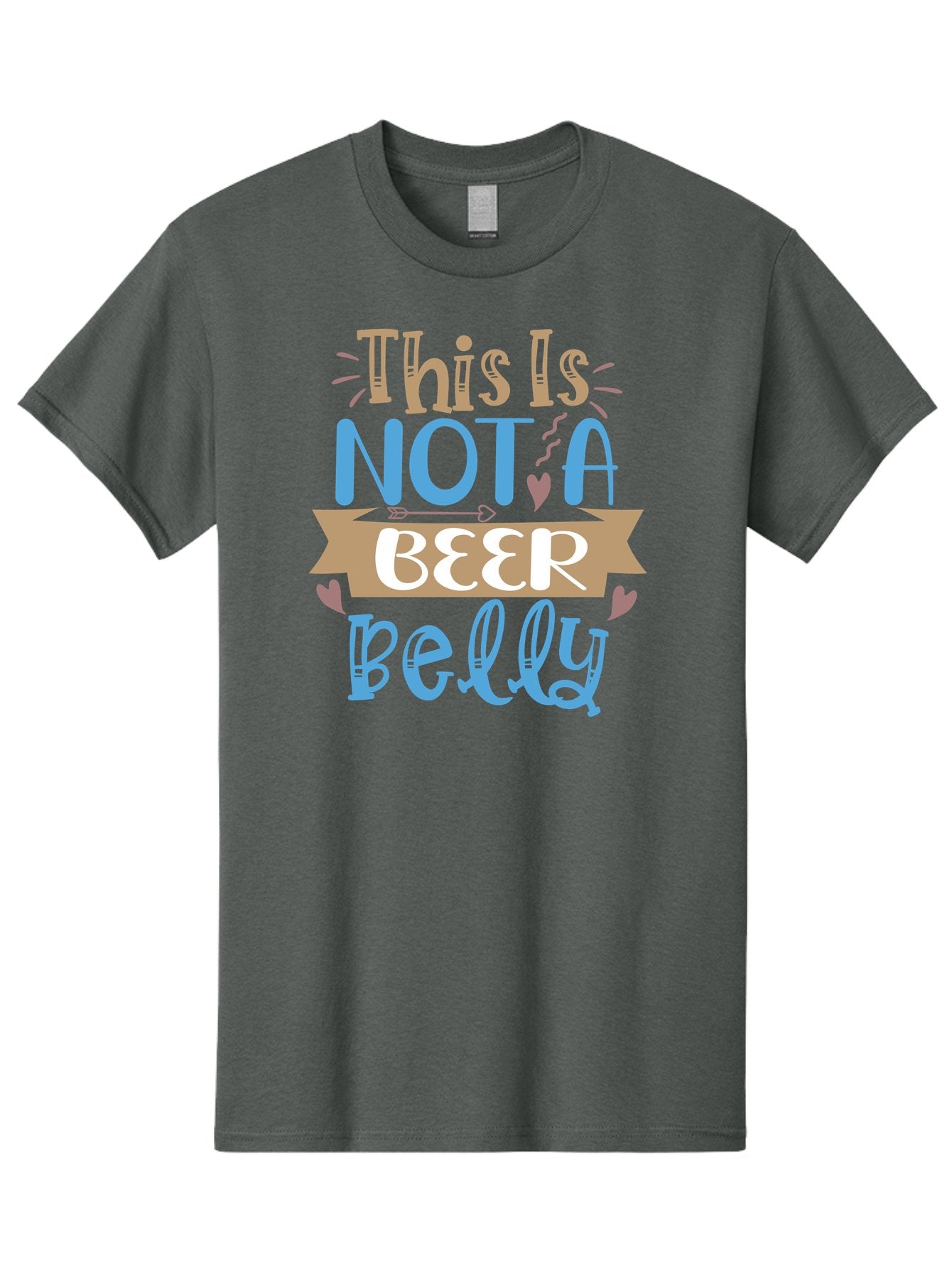 This-Is-Not-A-Beer-Belly Men'S Graphic Tee, 100% Cotton, Comfortable Casual Summer Wear, Machine Washable, Funny Quote, Humorous Saying, Beer Belly Humor, Witty Phrase, Playful Text, Entertaining Graphic, Quirky Design, Clever Saying, Aad493 10