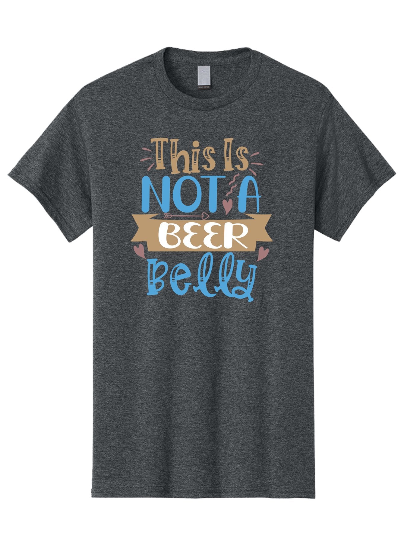 This-Is-Not-A-Beer-Belly Men'S Graphic Tee, 100% Cotton, Comfortable Casual Summer Wear, Machine Washable, Funny Quote, Humorous Saying, Beer Belly Humor, Witty Phrase, Playful Text, Entertaining Graphic, Quirky Design, Clever Saying, Aad493 12