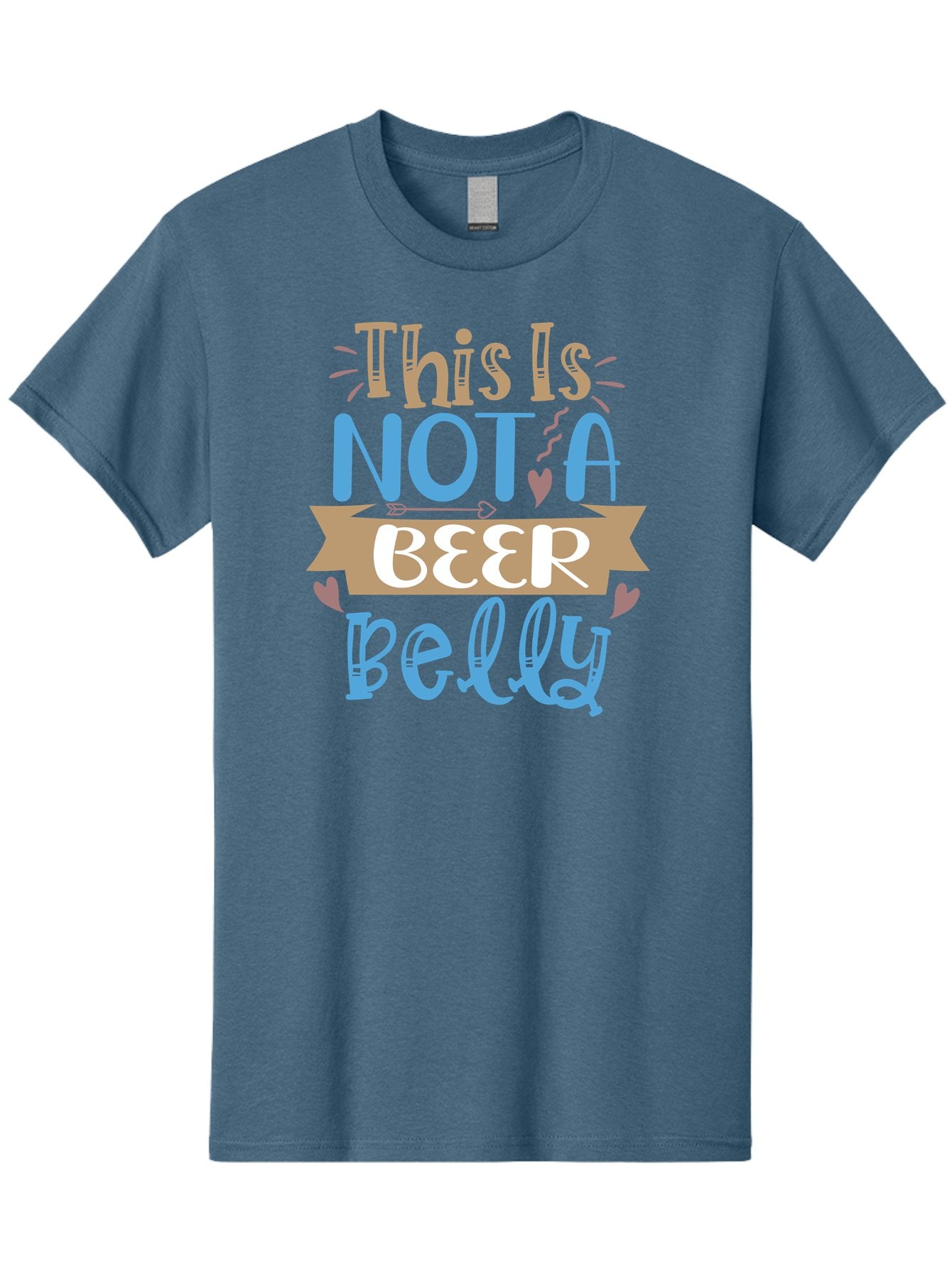 This-Is-Not-A-Beer-Belly Men'S Graphic Tee, 100% Cotton, Comfortable Casual Summer Wear, Machine Washable, Funny Quote, Humorous Saying, Beer Belly Humor, Witty Phrase, Playful Text, Entertaining Graphic, Quirky Design, Clever Saying, Aad493 9