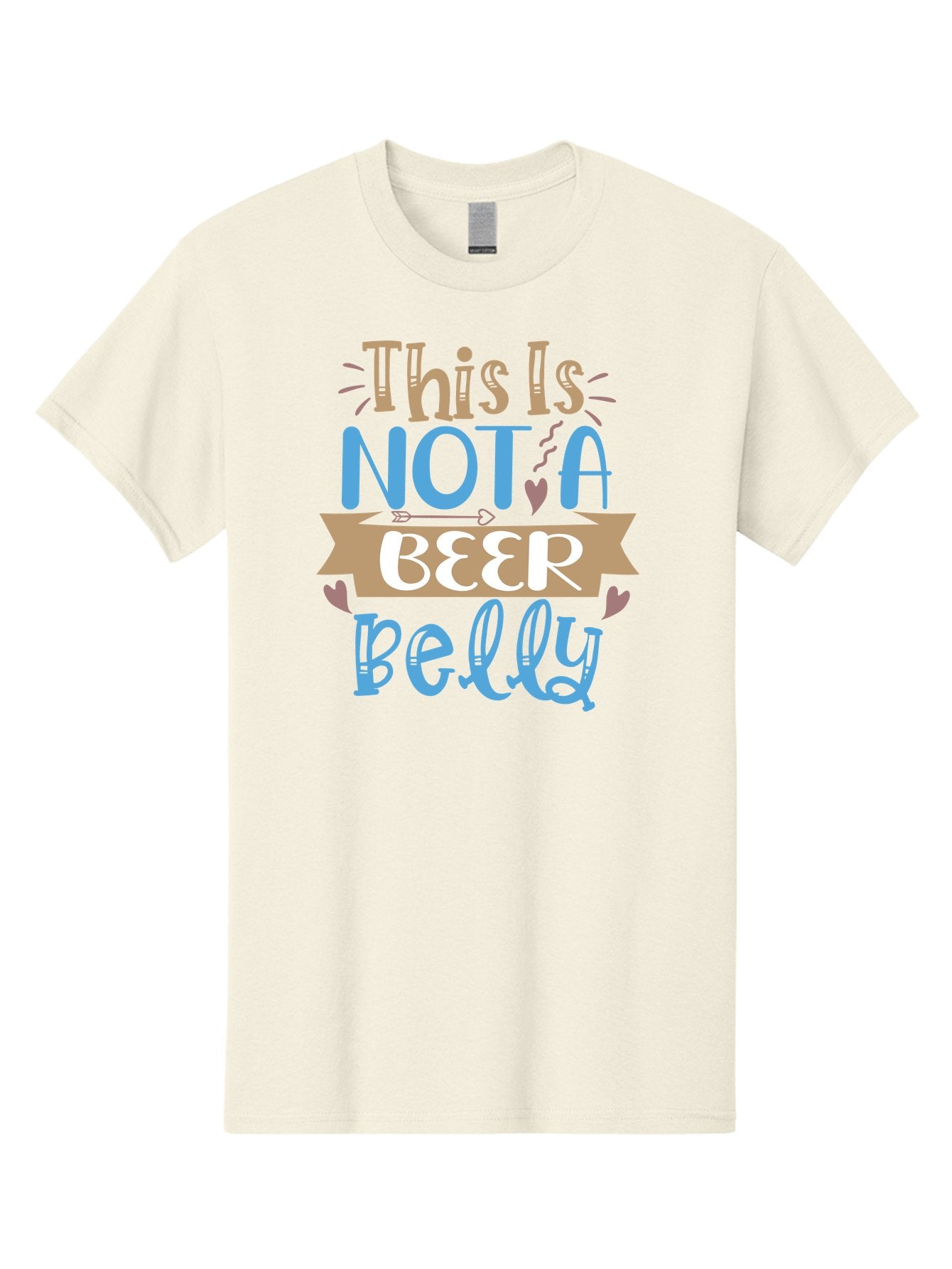 This-Is-Not-A-Beer-Belly Men'S Graphic Tee, 100% Cotton, Comfortable Casual Summer Wear, Machine Washable, Funny Quote, Humorous Saying, Beer Belly Humor, Witty Phrase, Playful Text, Entertaining Graphic, Quirky Design, Clever Saying, Aad493 13