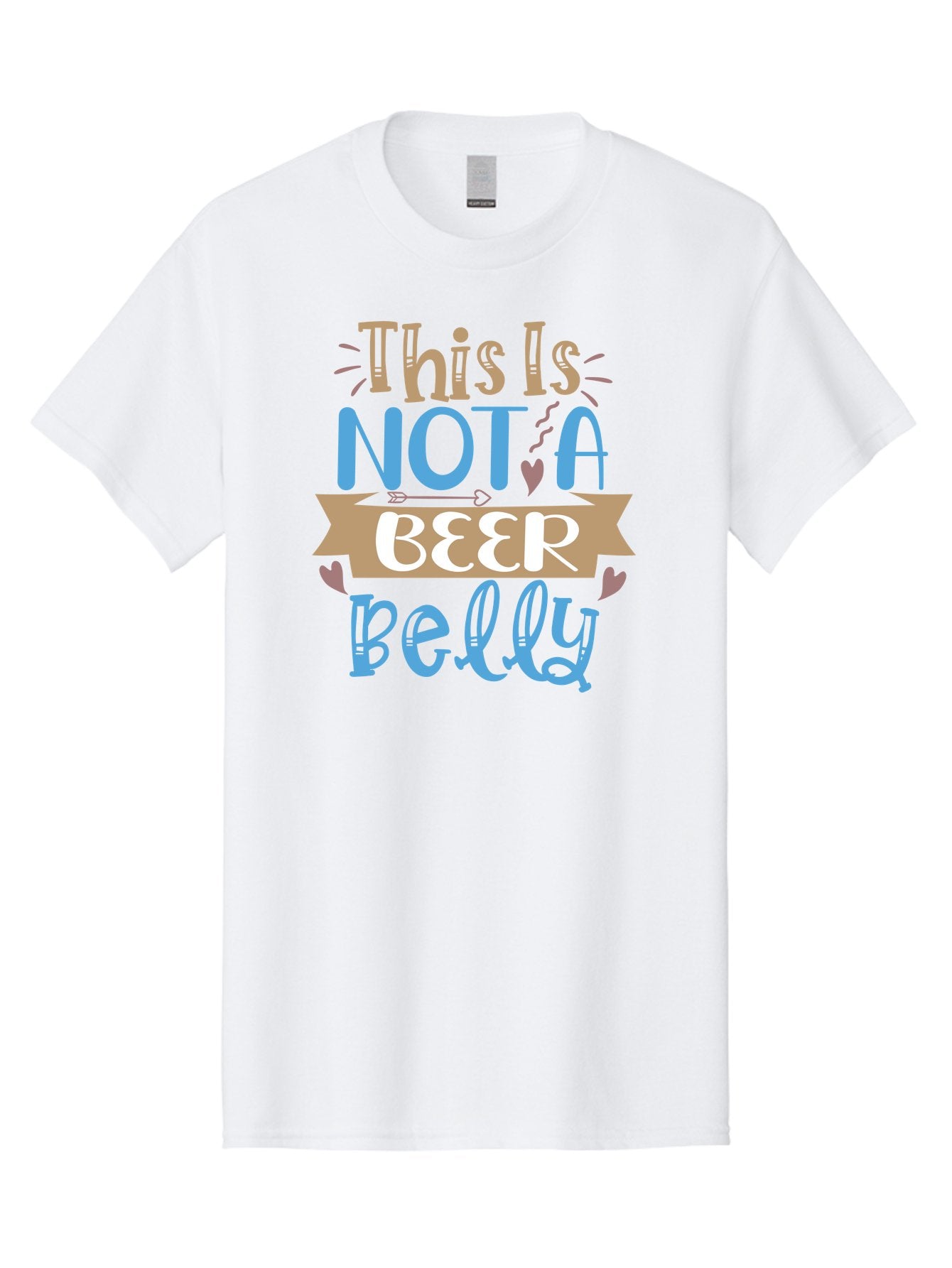 This-Is-Not-A-Beer-Belly Men'S Graphic Tee, 100% Cotton, Comfortable Casual Summer Wear, Machine Washable, Funny Quote, Humorous Saying, Beer Belly Humor, Witty Phrase, Playful Text, Entertaining Graphic, Quirky Design, Clever Saying, Aad493 8
