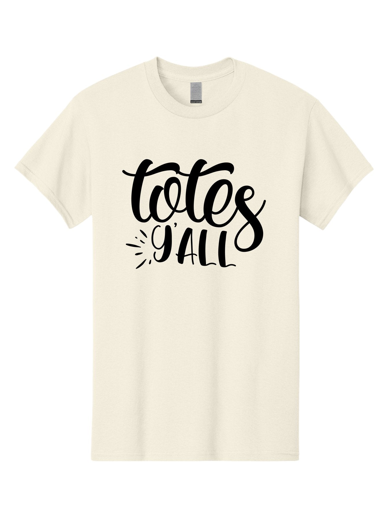 Totes-Y-All Men'S Graphic Tee, 100% Cotton, Comfortable Casual Summer Wear, Machine Washable, Totes Y'All, Hand-Lettering, Handwritten Font, Informal Expression, Southern Slang, Casual Style, Modern Calligraphy, Trendy Typography Aad496 12