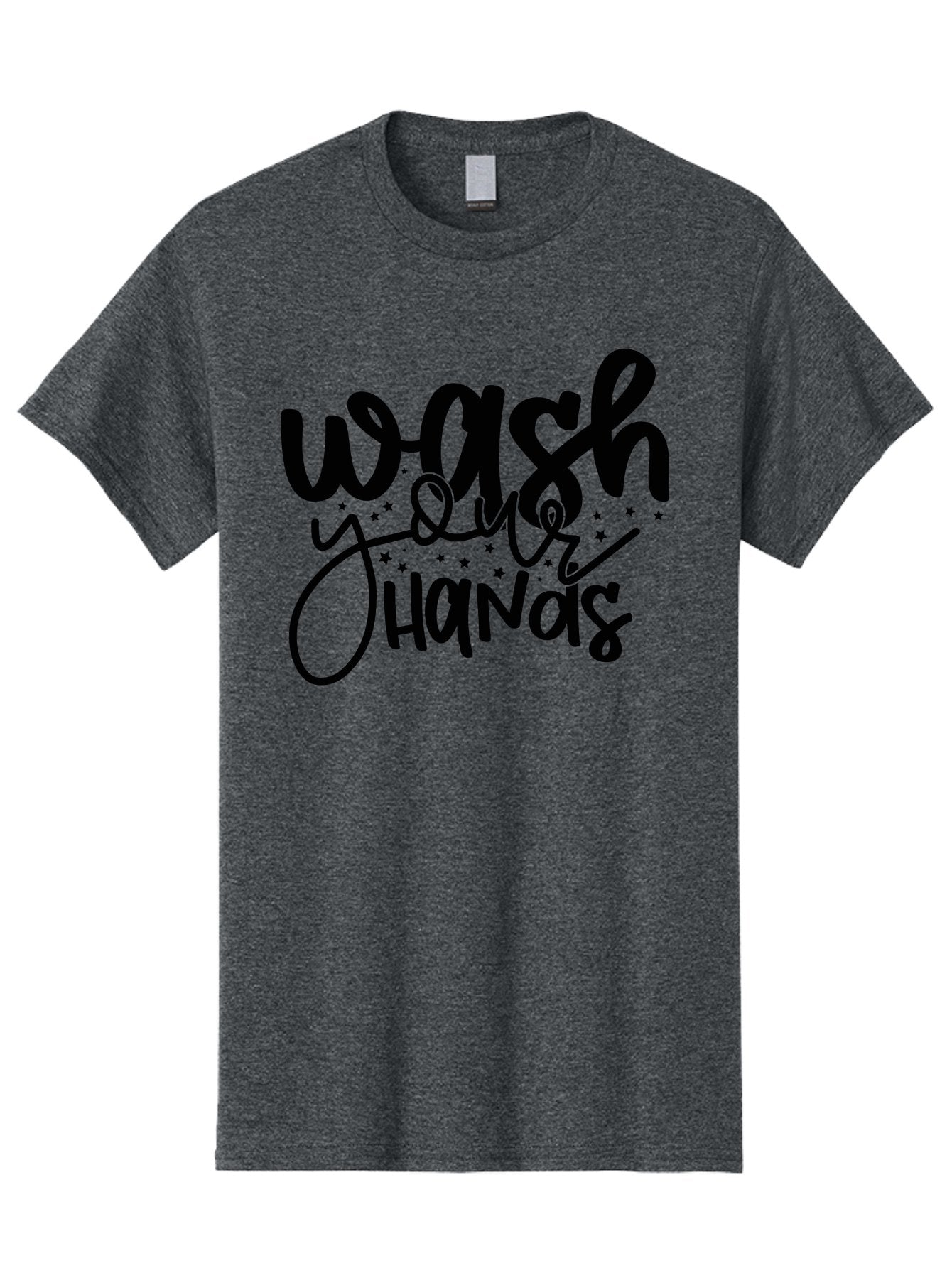 Wash-Your-Hands-1 Men'S Graphic Tee, 100% Cotton, Comfortable Casual Summer Wear, Machine Washable, Handwashing Reminder, Hygiene Tips, Health Awareness, Clean Hands, Wellness Promotion, Safety Signs, Prevent Germs Aad497 12