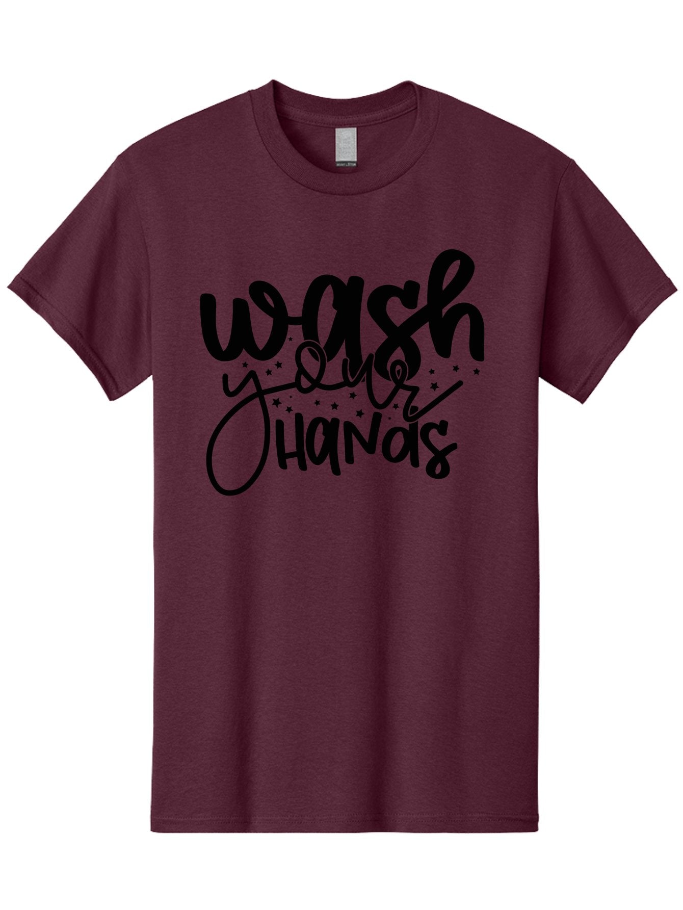 Wash-Your-Hands-1 Men'S Graphic Tee, 100% Cotton, Comfortable Casual Summer Wear, Machine Washable, Handwashing Reminder, Hygiene Tips, Health Awareness, Clean Hands, Wellness Promotion, Safety Signs, Prevent Germs Aad497 13