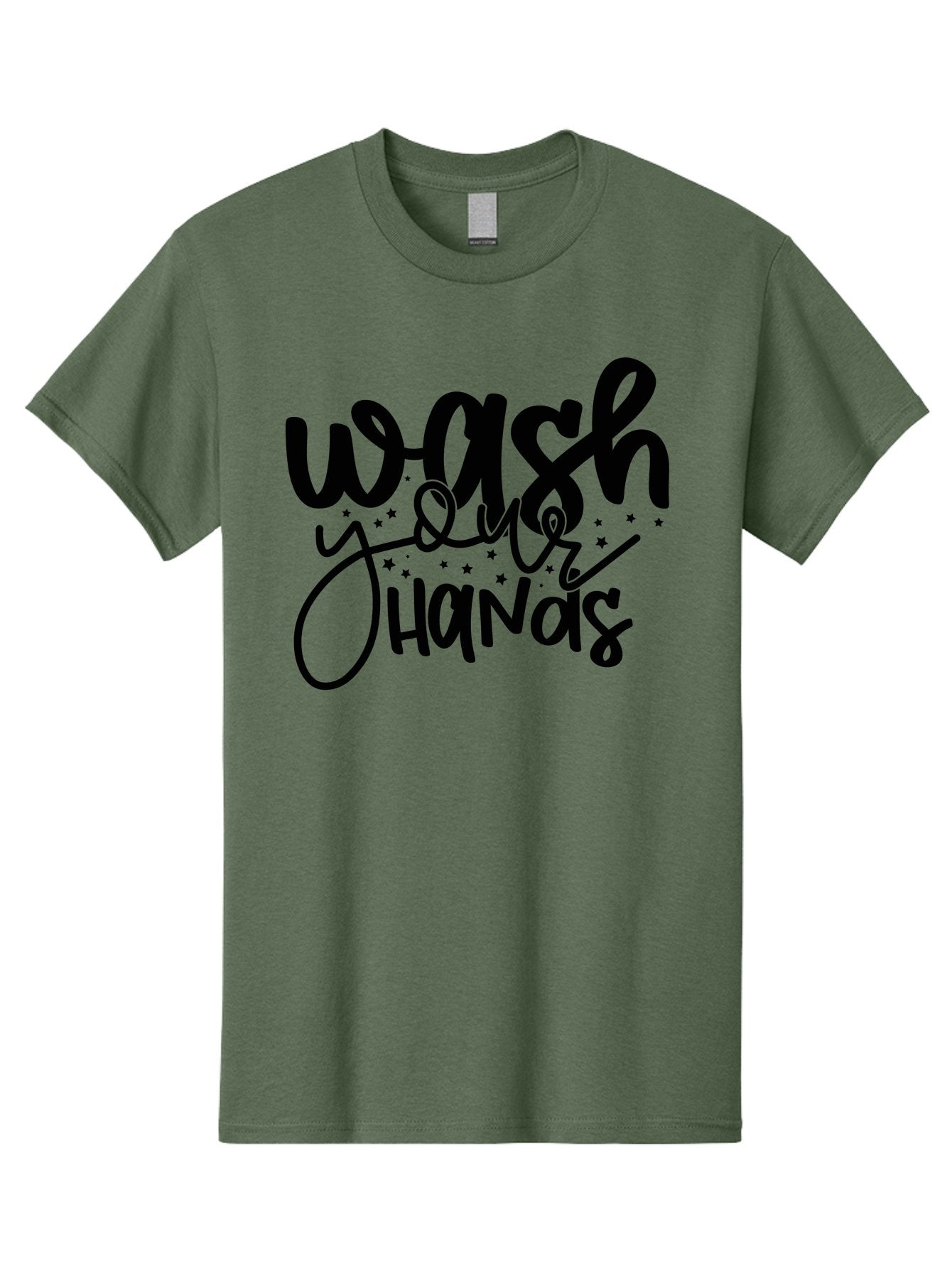 Wash-Your-Hands-1 Men'S Graphic Tee, 100% Cotton, Comfortable Casual Summer Wear, Machine Washable, Handwashing Reminder, Hygiene Tips, Health Awareness, Clean Hands, Wellness Promotion, Safety Signs, Prevent Germs Aad497 10