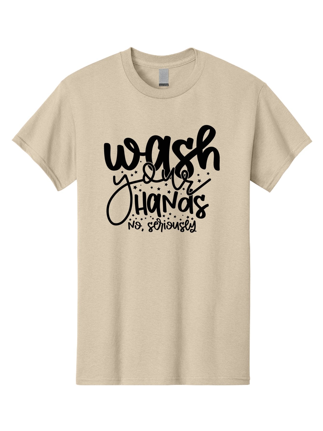 Wash-Your-Hands Men'S Graphic Tee, 100% Cotton, Comfortable Casual Summer Wear, Machine Washable, Hand Hygiene, Cleanliness, Health Awareness, Germ Prevention, Soap And Water, Clean Hands, Hygiene Reminder, Wellness Tips, Healthy Habits Aad499 9