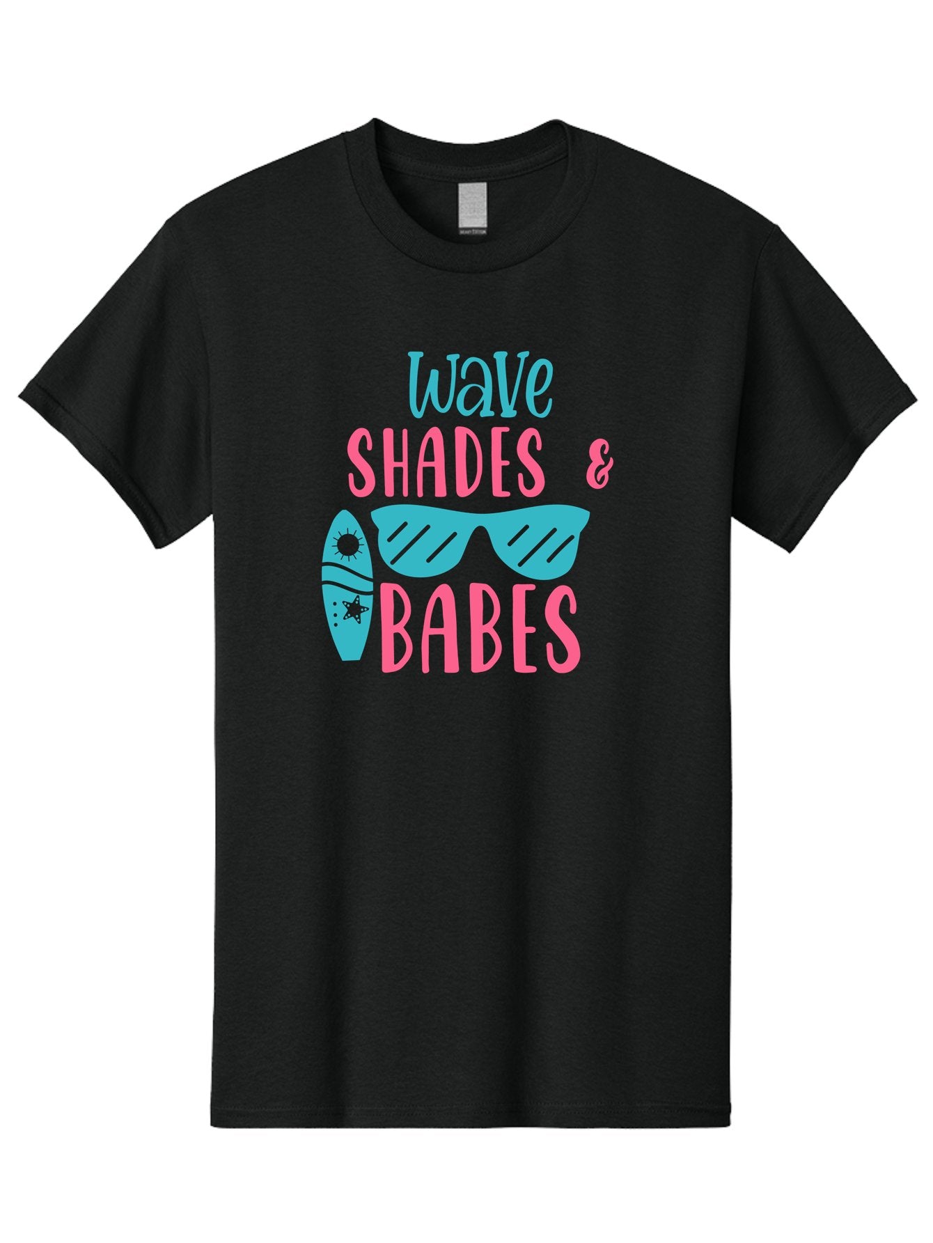Wave-Shades-Babes Men'S Graphic Tee, 100% Cotton, Comfortable Casual Summer Wear, Machine Washable, Surfing, Sunglasses, Beach Culture, Summer Vibes, Wave Riders, Cool Shades, Beach Babes, Summer Fashion Aad500 13