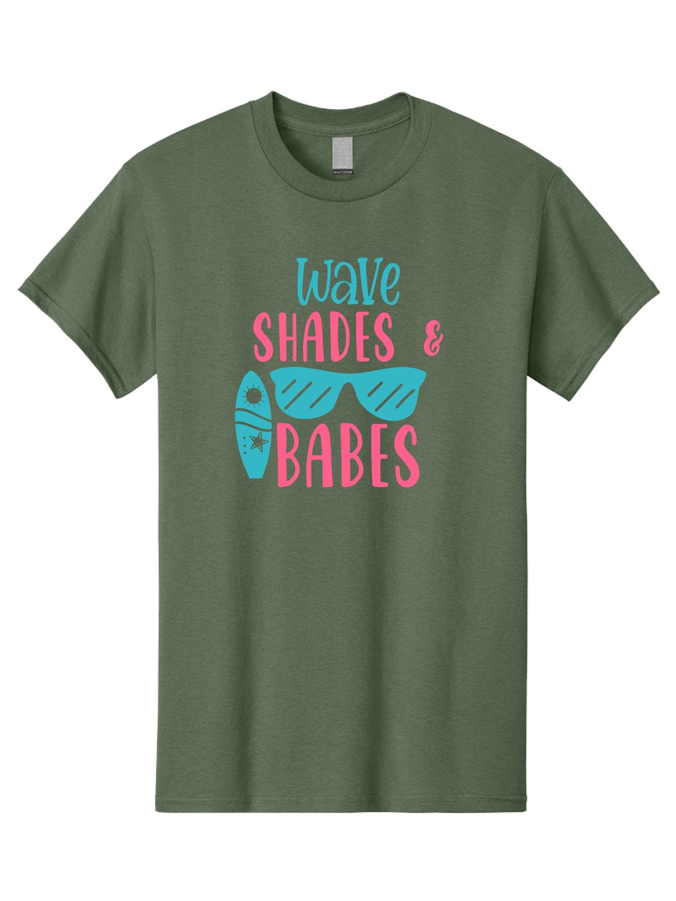 Wave-Shades-Babes Men'S Graphic Tee, 100% Cotton, Comfortable Casual Summer Wear, Machine Washable, Surfing, Sunglasses, Beach Culture, Summer Vibes, Wave Riders, Cool Shades, Beach Babes, Summer Fashion Aad500 5