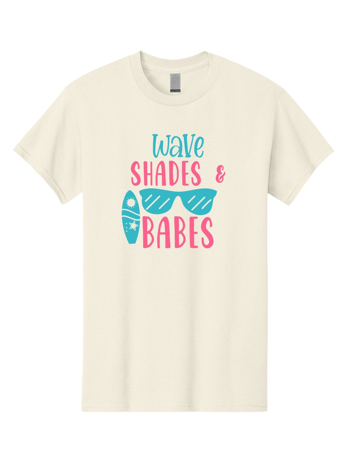 Wave-Shades-Babes Men'S Graphic Tee, 100% Cotton, Comfortable Casual Summer Wear, Machine Washable, Surfing, Sunglasses, Beach Culture, Summer Vibes, Wave Riders, Cool Shades, Beach Babes, Summer Fashion Aad500 4