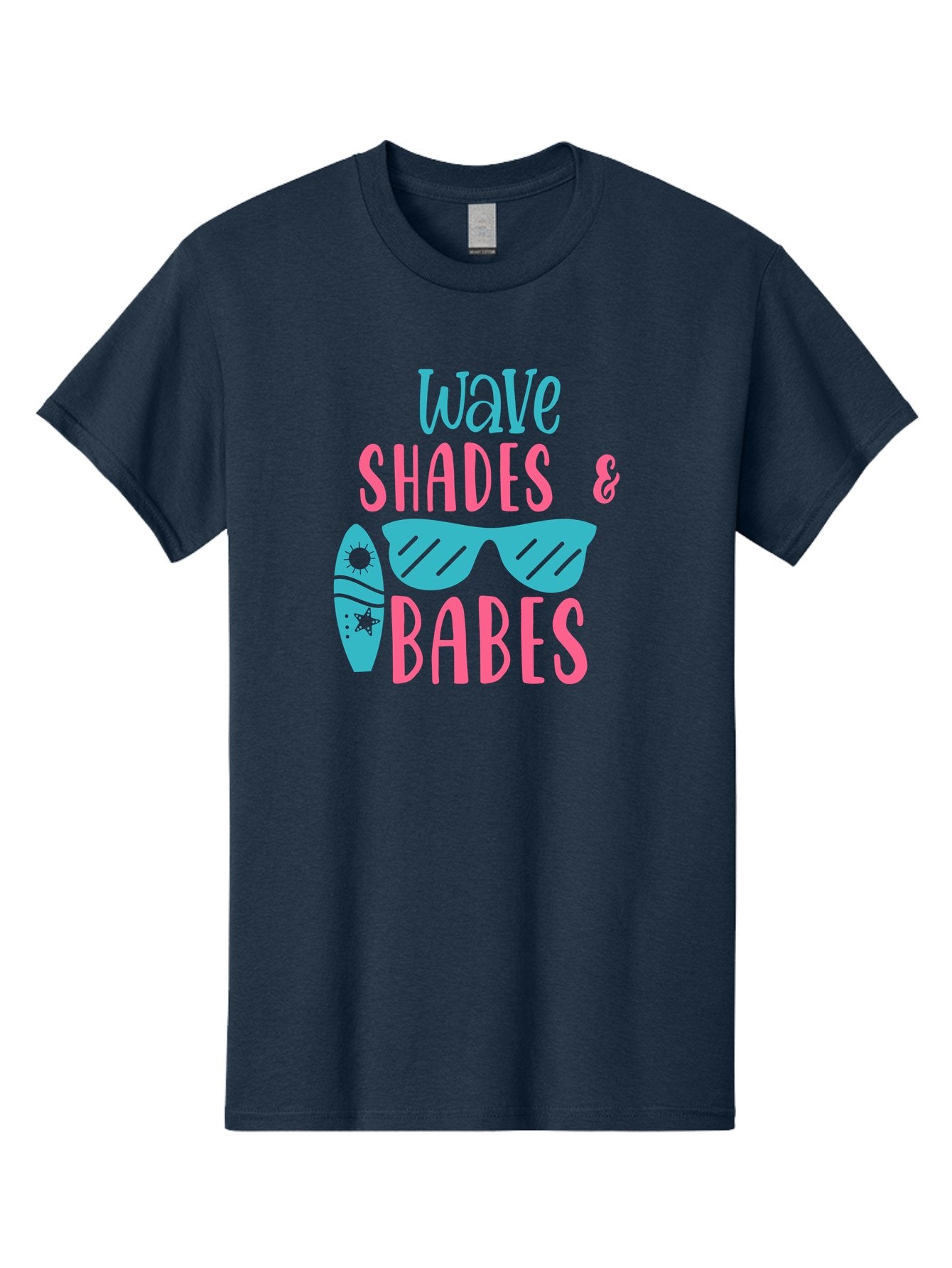 Wave-Shades-Babes Men'S Graphic Tee, 100% Cotton, Comfortable Casual Summer Wear, Machine Washable, Surfing, Sunglasses, Beach Culture, Summer Vibes, Wave Riders, Cool Shades, Beach Babes, Summer Fashion Aad500 15