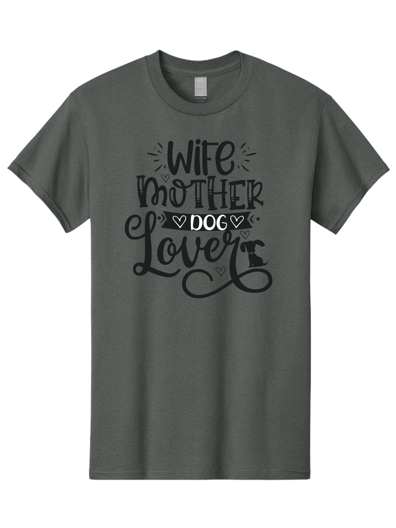 Wife-Mother-Dog-Lover Men'S Graphic Tee, 100% Cotton, Comfortable Casual Summer Wear, Machine Washable, Wife, Mother, Dog Lover, Dog Mom, Dog Mama, Dog Owner, Dog Enthusiast, Dog Quotes, Funny Dog Quotes, Dog Phrases, Dog Sayings Aad501 9