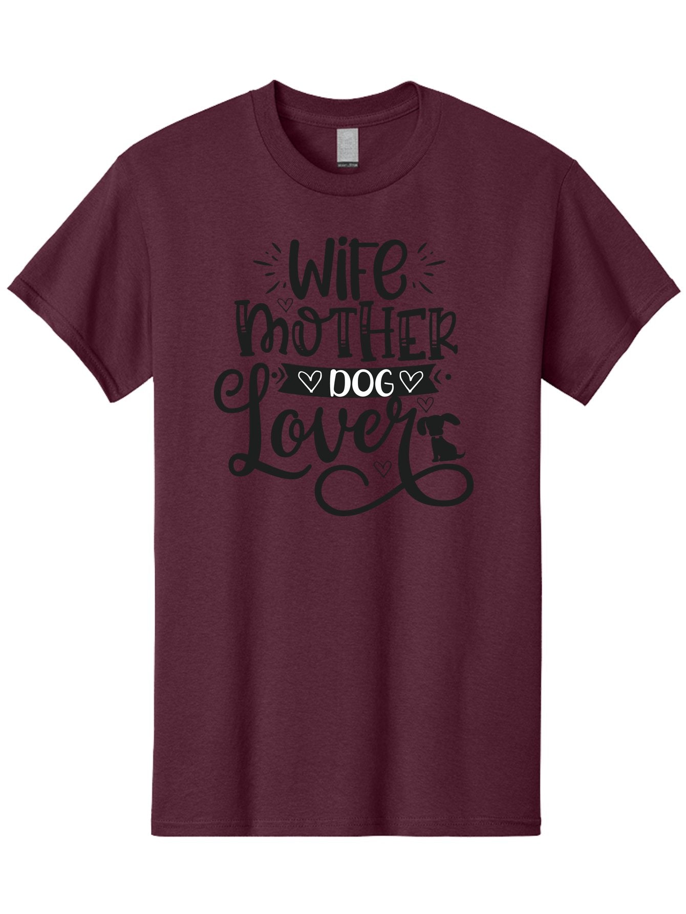 Wife-Mother-Dog-Lover Men'S Graphic Tee, 100% Cotton, Comfortable Casual Summer Wear, Machine Washable, Wife, Mother, Dog Lover, Dog Mom, Dog Mama, Dog Owner, Dog Enthusiast, Dog Quotes, Funny Dog Quotes, Dog Phrases, Dog Sayings Aad501 6