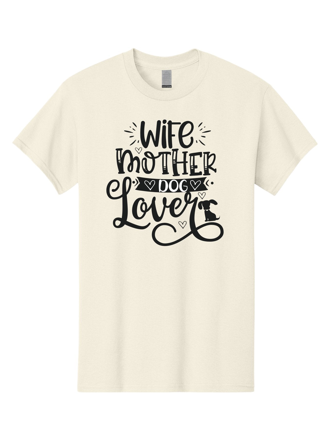 Wife-Mother-Dog-Lover Men'S Graphic Tee, 100% Cotton, Comfortable Casual Summer Wear, Machine Washable, Wife, Mother, Dog Lover, Dog Mom, Dog Mama, Dog Owner, Dog Enthusiast, Dog Quotes, Funny Dog Quotes, Dog Phrases, Dog Sayings Aad501 12