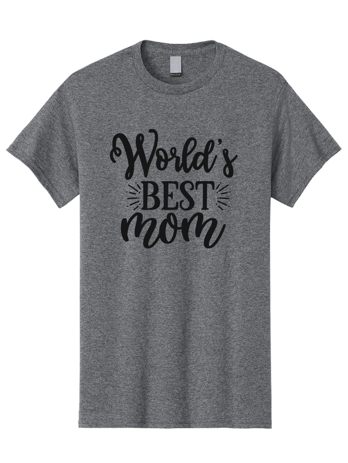 World-S-Best-Mom Men'S Graphic Tee, 100% Cotton, Comfortable Casual Summer Wear, Machine Washable, World'S Best Mom, Mother'S Day Gift, Mom Appreciation, Gift For Mom, Mother'S Day Quote, Mom Quote, Best Mom Ever Aad507 13