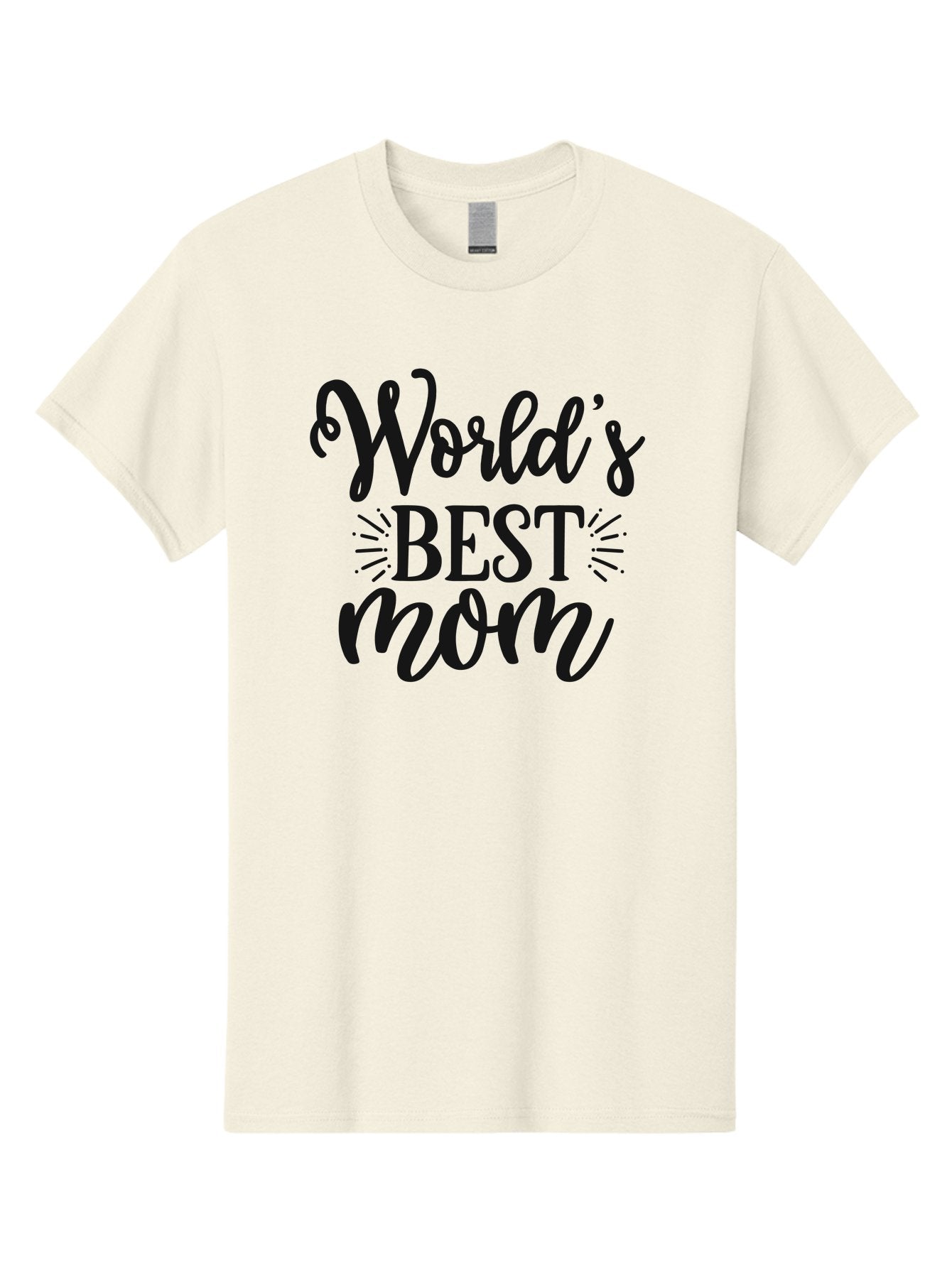 World-S-Best-Mom Men'S Graphic Tee, 100% Cotton, Comfortable Casual Summer Wear, Machine Washable, World'S Best Mom, Mother'S Day Gift, Mom Appreciation, Gift For Mom, Mother'S Day Quote, Mom Quote, Best Mom Ever Aad507