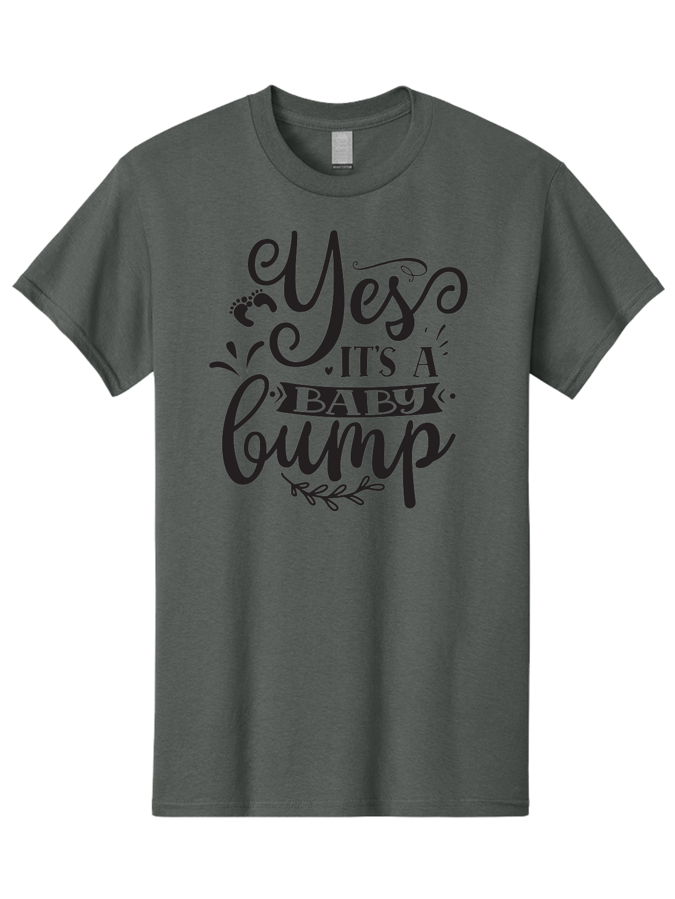 Yes-It-S-A-Baby-Bump Men'S Graphic Tee, 100% Cotton, Comfortable Casual Summer Wear, Machine Washable, Baby Bump Announcement, Pregnancy Reveal, Baby On Board, Expecting A Baby, Baby Shower Invitation, Cute Baby Quote, Pregnancy Announcement, Aad509 21