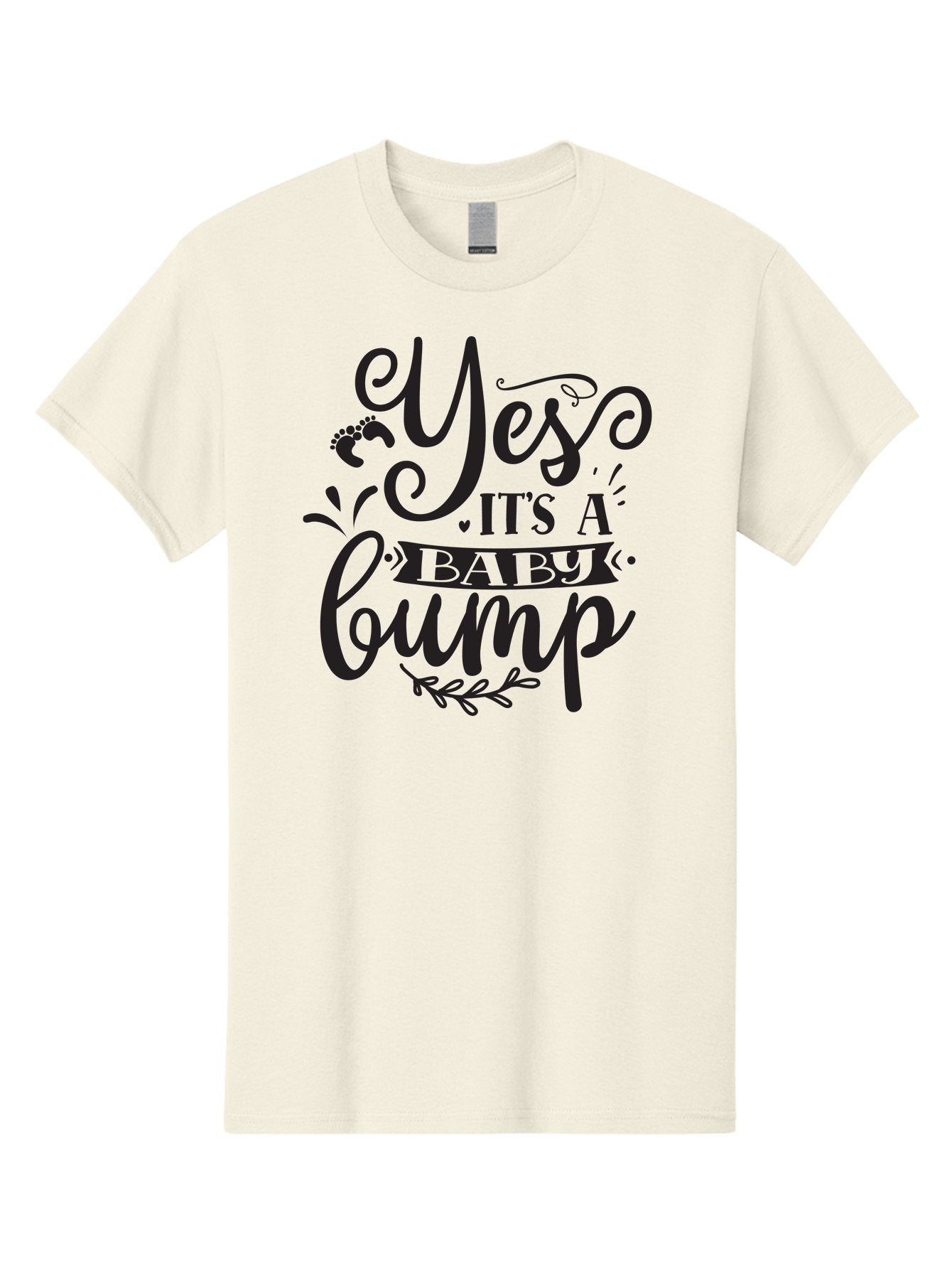 Yes-It-S-A-Baby-Bump Men'S Graphic Tee, 100% Cotton, Comfortable Casual Summer Wear, Machine Washable, Baby Bump Announcement, Pregnancy Reveal, Baby On Board, Expecting A Baby, Baby Shower Invitation, Cute Baby Quote, Pregnancy Announcement, Aad509 3