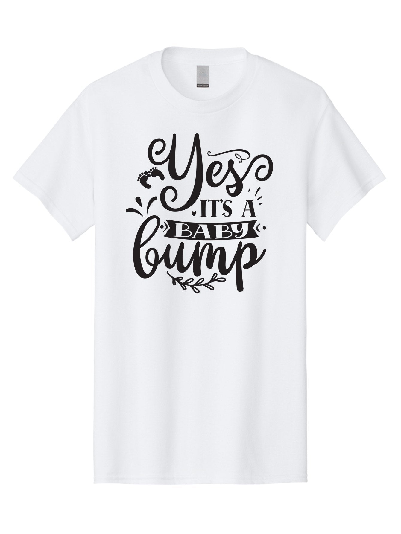 Yes-It-S-A-Baby-Bump Men'S Graphic Tee, 100% Cotton, Comfortable Casual Summer Wear, Machine Washable, Baby Bump Announcement, Pregnancy Reveal, Baby On Board, Expecting A Baby, Baby Shower Invitation, Cute Baby Quote, Pregnancy Announcement, Aad509 11