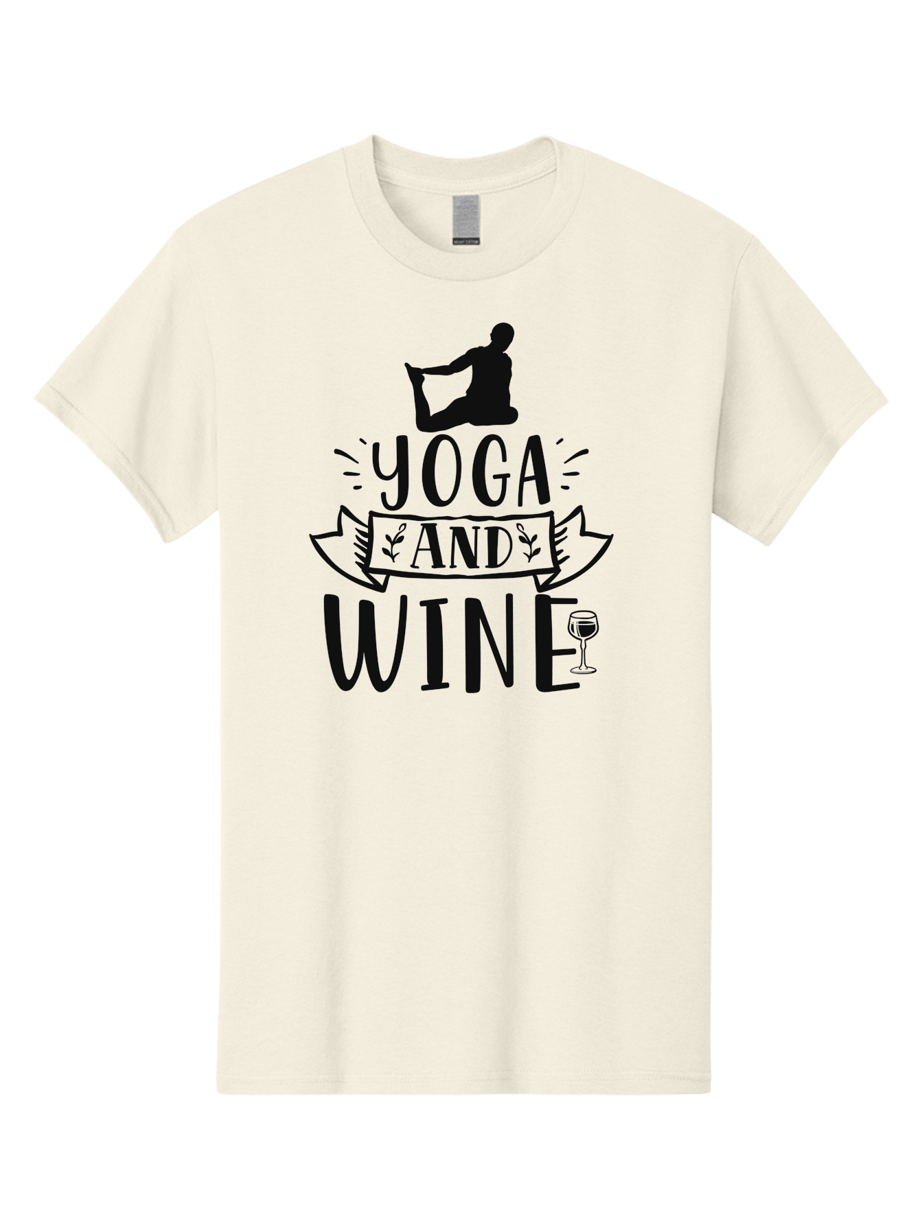 Yoga-And-Wine Men'S Graphic Tee, 100% Cotton, Comfortable Casual Summer Wear, Machine Washable, Yoga And Wine, Zen, Mindfulness, Relaxation, Yoga Poses, Wine Glasses, Wellness, Self-Care, Meditation, Calm Atmosphere, Yoga Lifestyle, Aad512 19